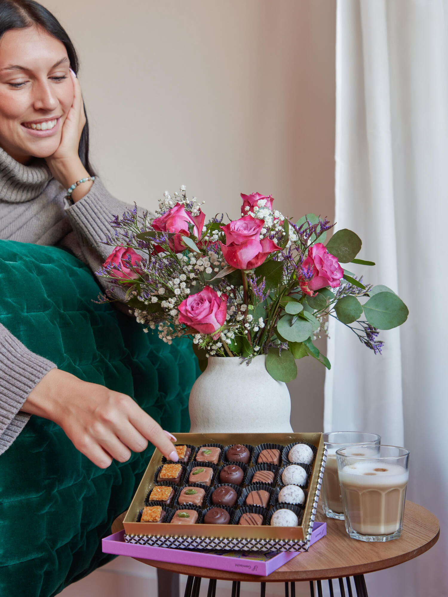 Sweet Memories - Hauptblüte: Rosen - Hauptfarbe: Grün, Rosa, Violett