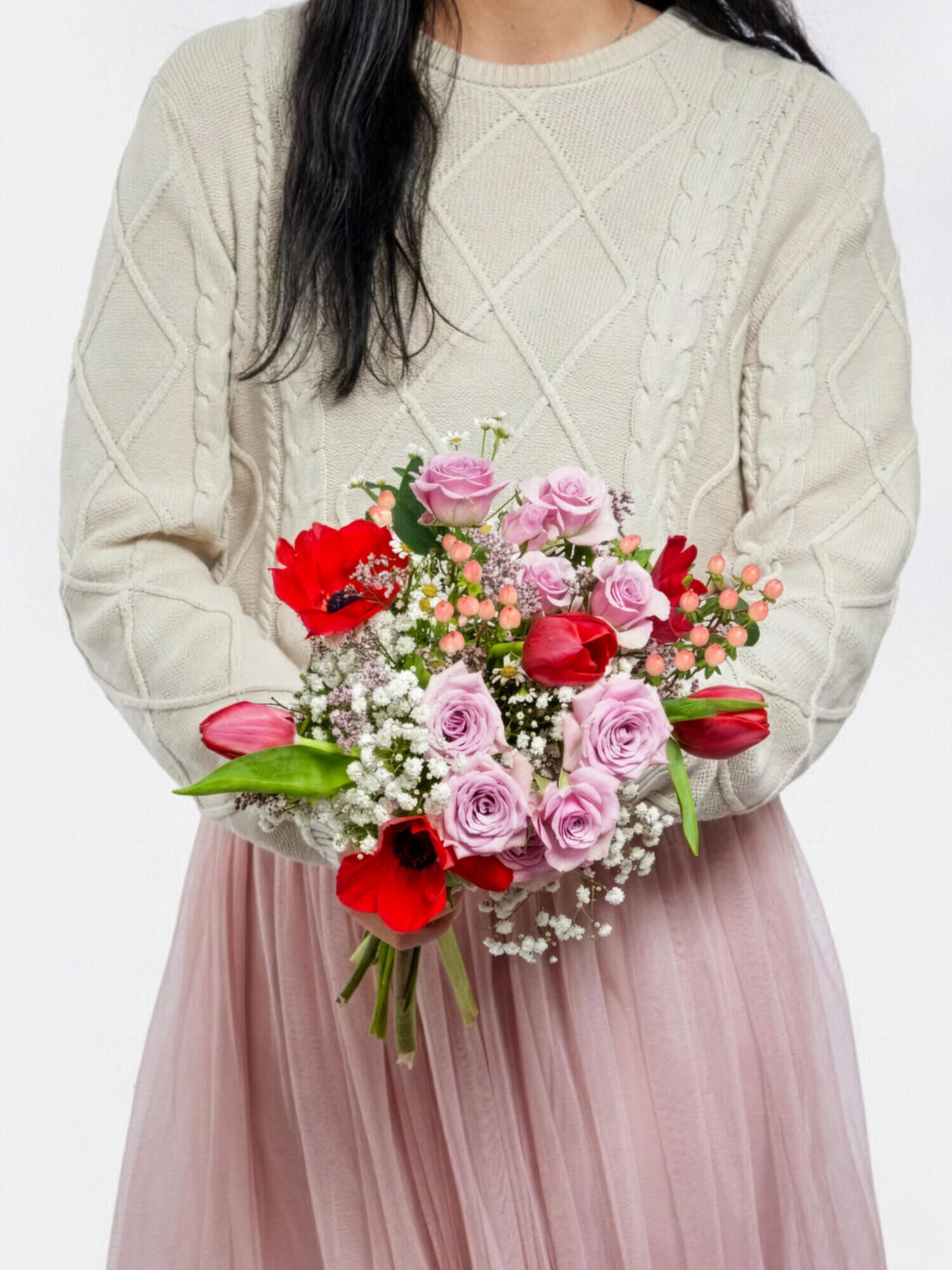 Wolke Sieben - Hauptblüte: Rosen, Tulpen - Hauptfarbe: Rosa, Rot