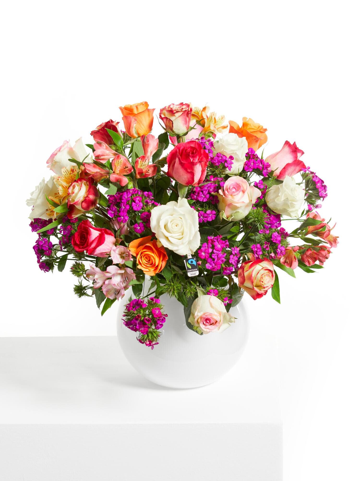 Festival der Liebe - Hauptblüte: Alstromerien, Rosen - Hauptfarbe: Bunt