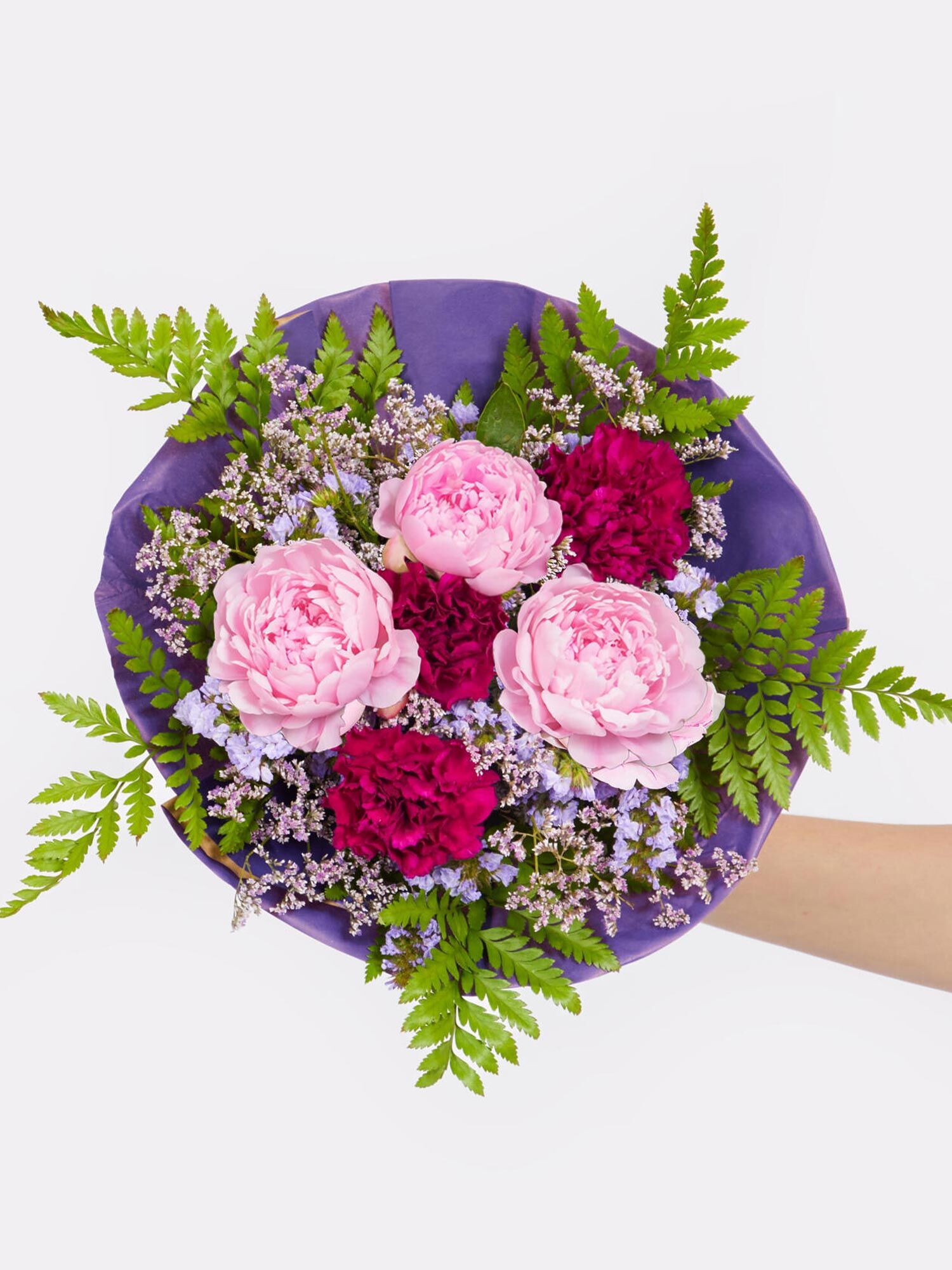 Peony Magic - Main Colors: PURPLE, ROSE - Main Flowers: CARNATIONS, PEONIES