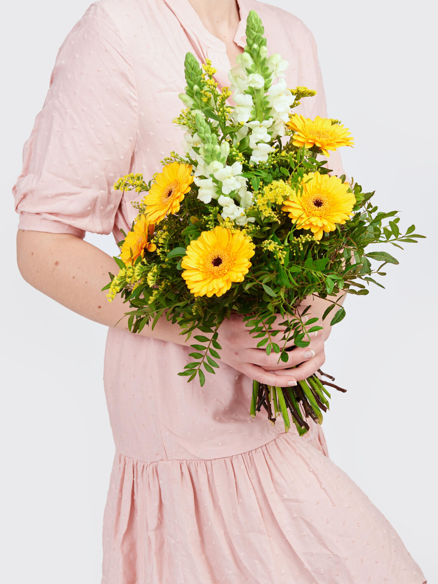 Strauß der Woche - Hauptblüte: Germini - Hauptfarbe: Gelb