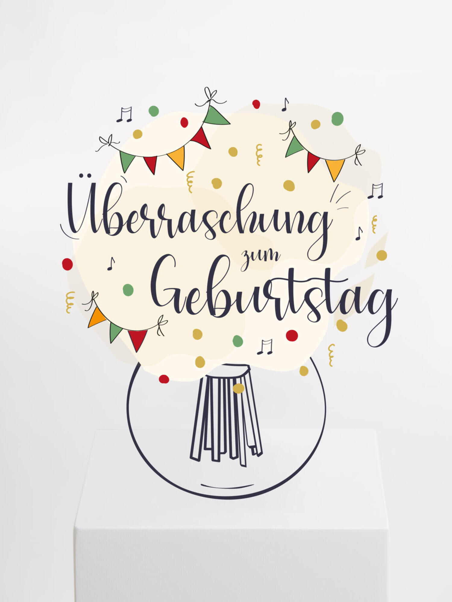 Bunter Überraschungsstrauß zum Geburtstag