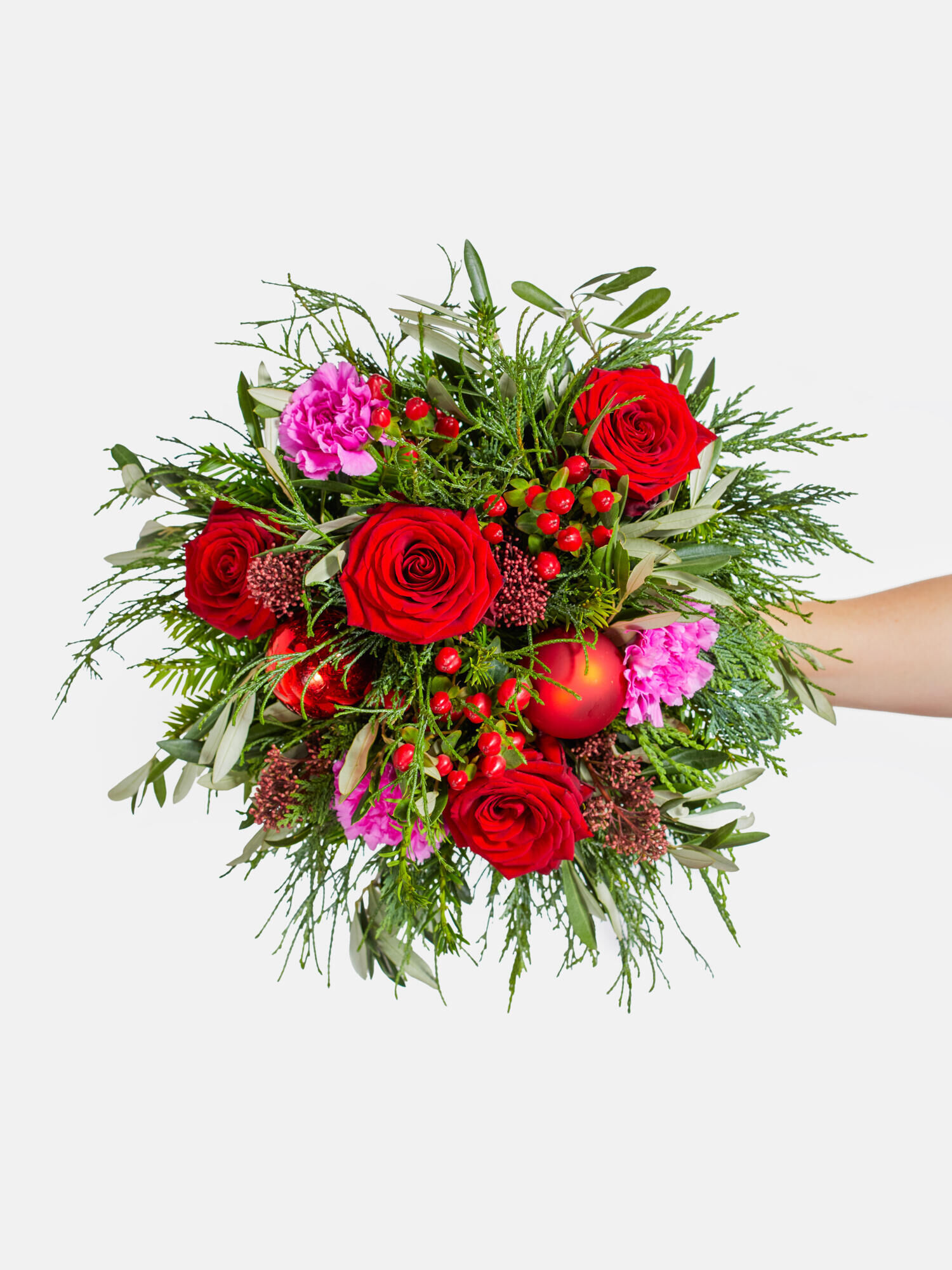 Süße Träume - Hauptblüte: Nelken, Rosen - Hauptfarbe: Pink, Rot