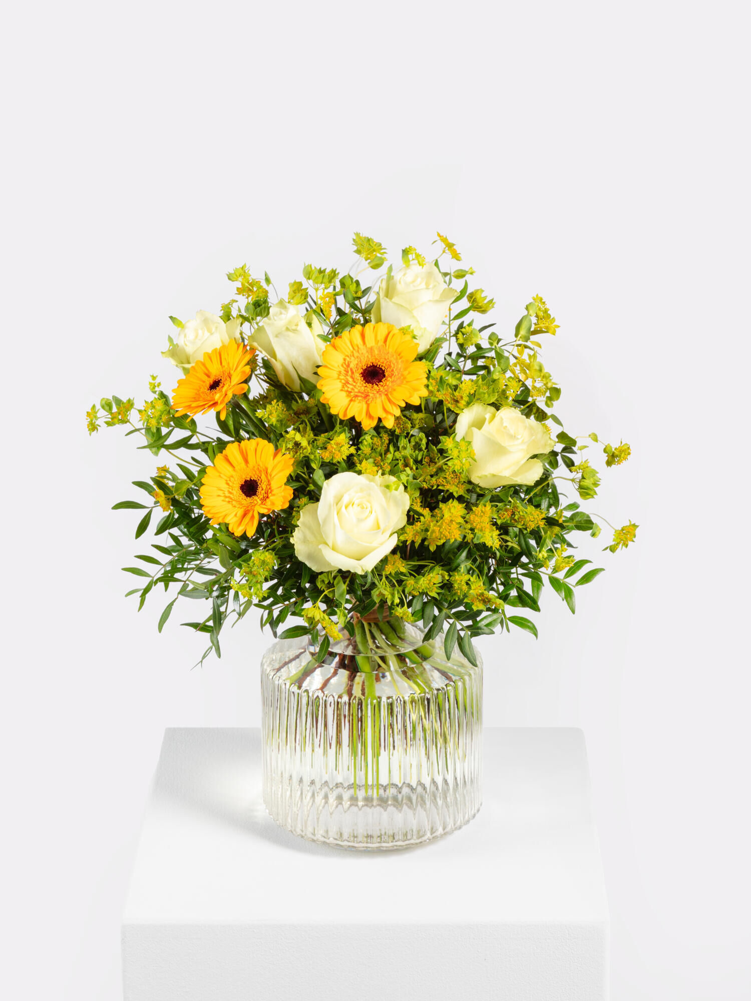 Strauß der Woche - Hauptblüte: Germini, Rosen - Hauptfarbe: Gelb