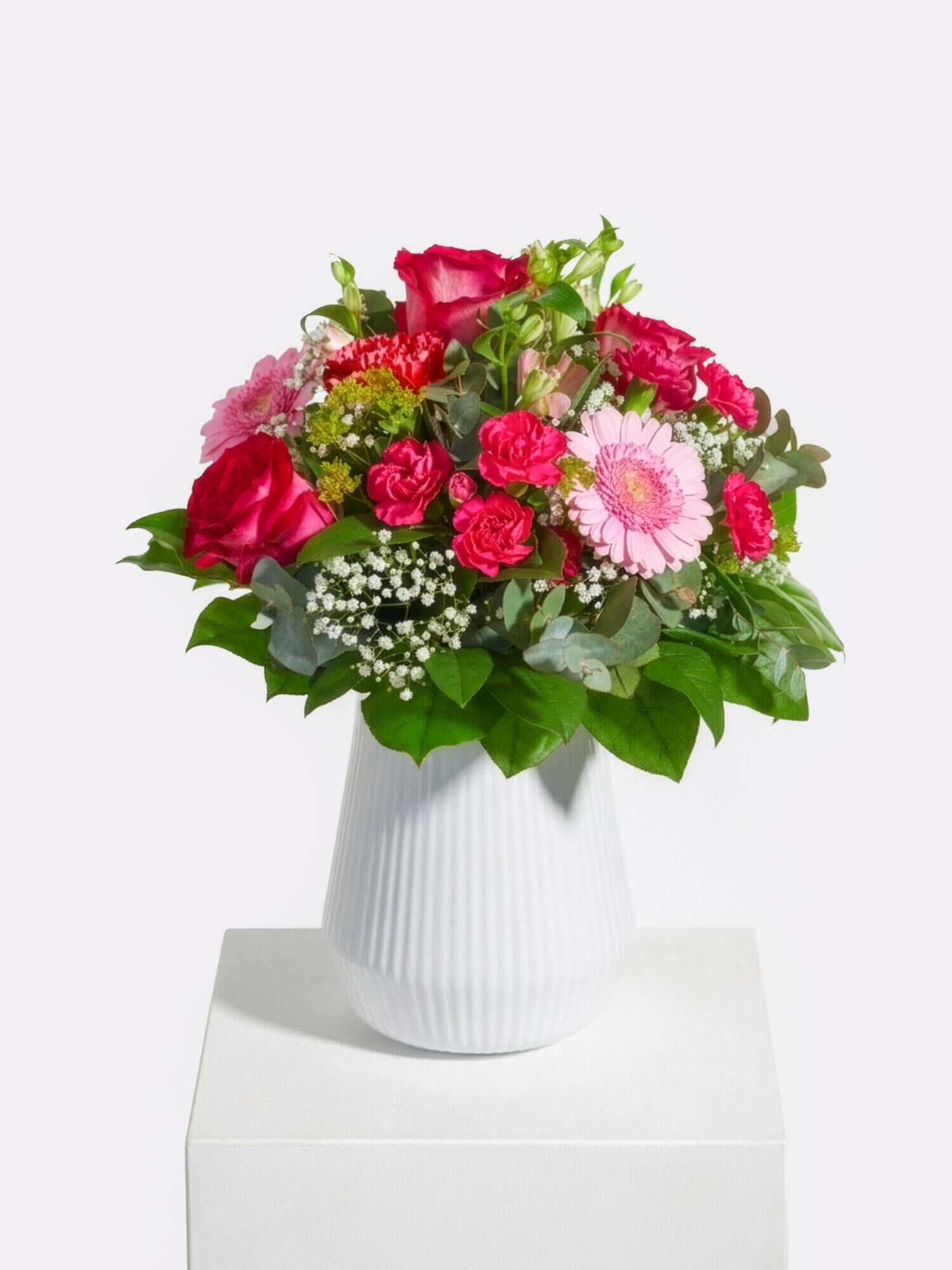 Mein größtes Vorbild - Hauptblüte: Alstromerien, Germini, Nelken, Rosen - Hauptfarbe: Pink, Rosa