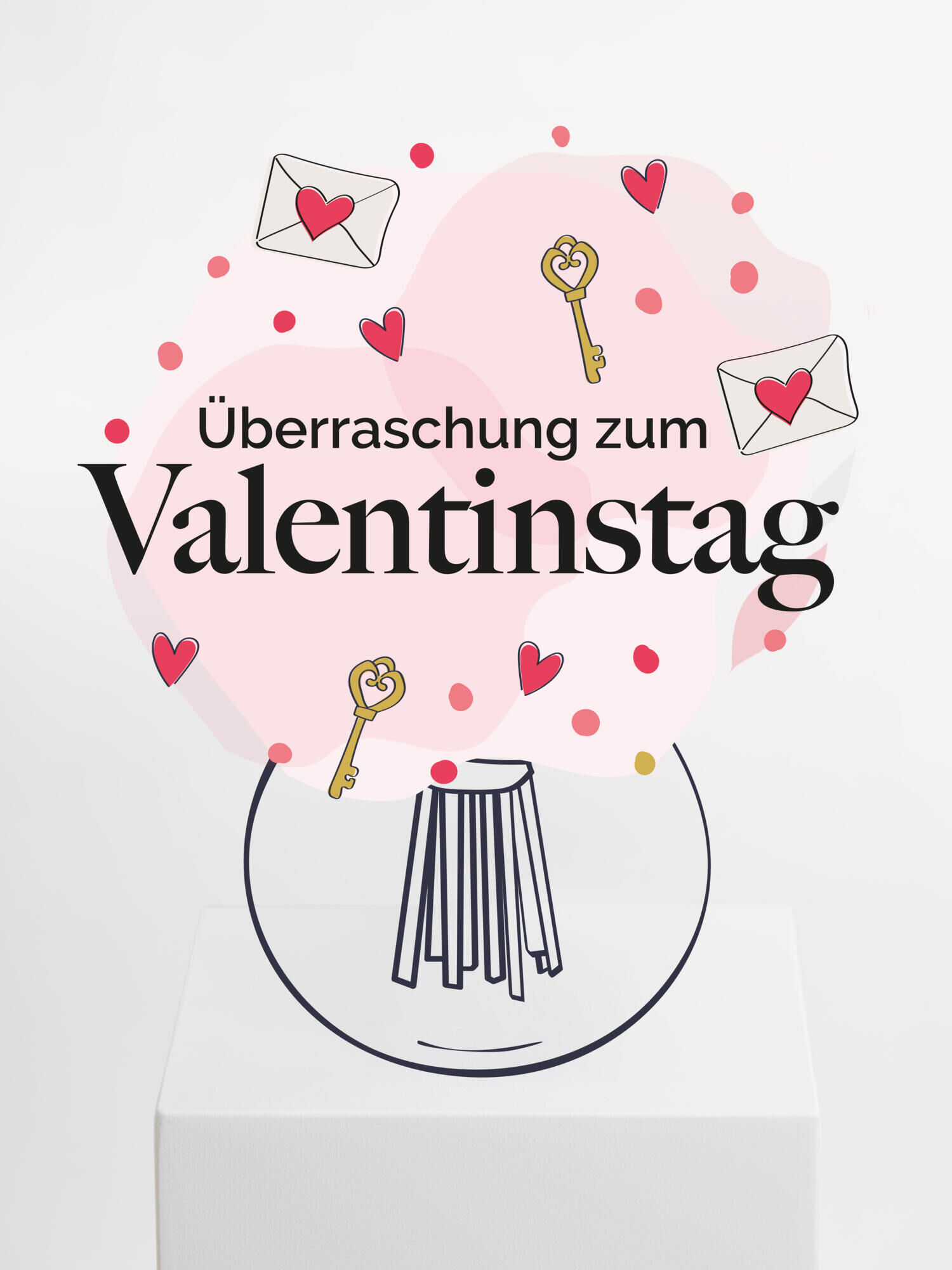 Überraschungsstrauß zum Valentinstag