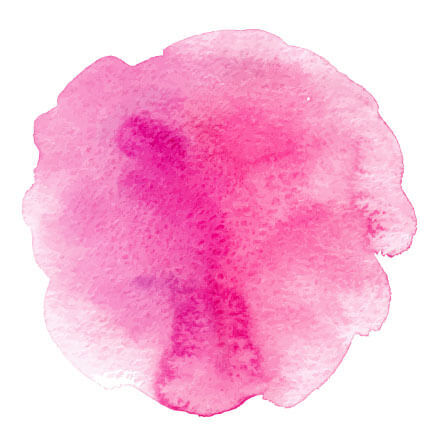 Aquarell Farbklecks in Rosa