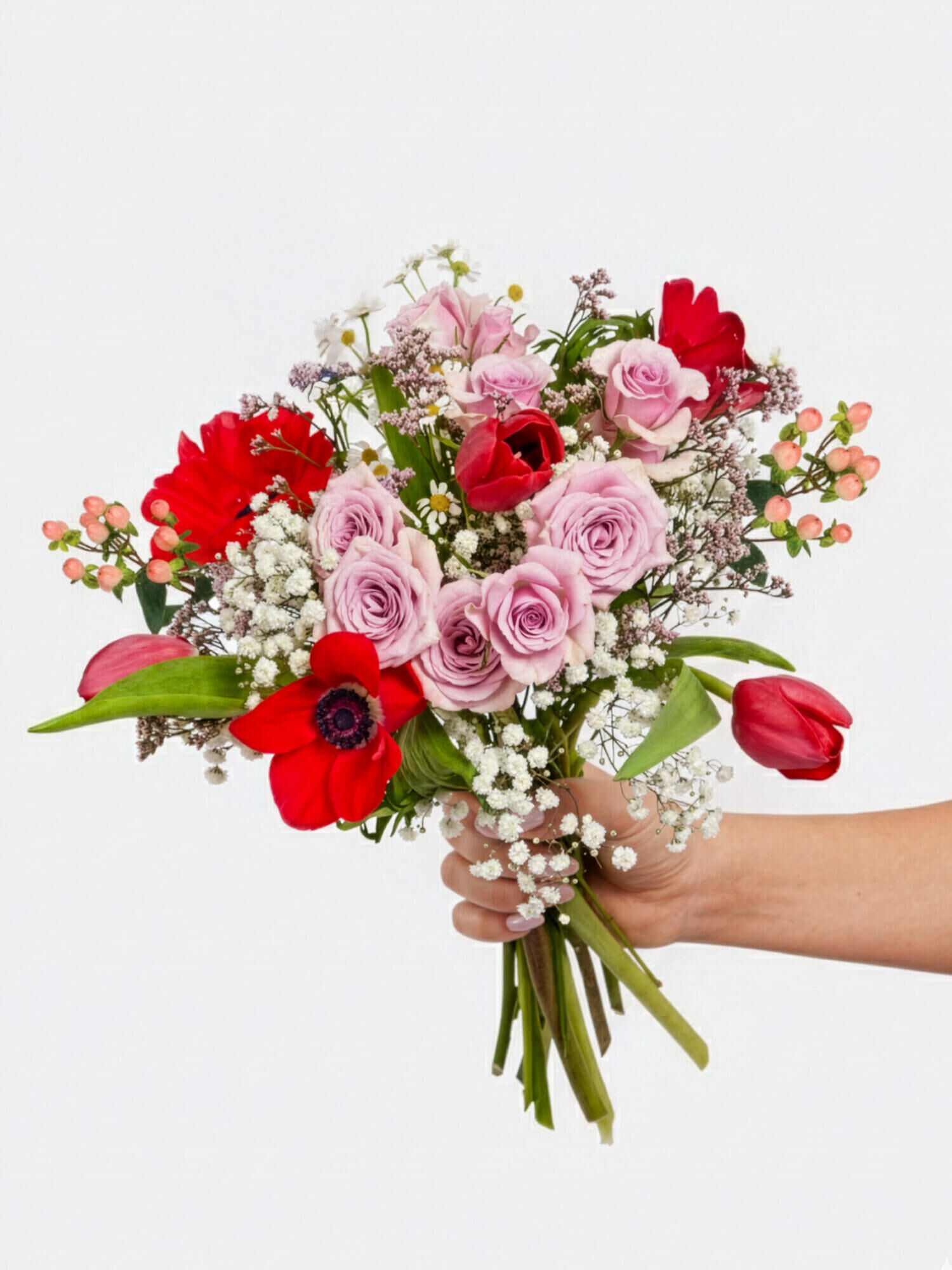 Wolke Sieben - Hauptblüte: Rosen, Tulpen - Hauptfarbe: Rosa, Rot