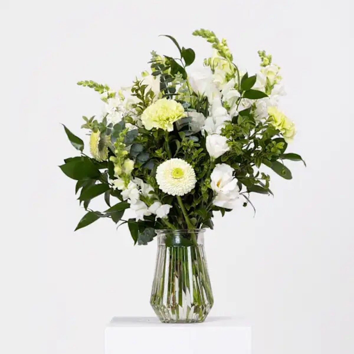 Seasonal Neutral Bouquet In Vase