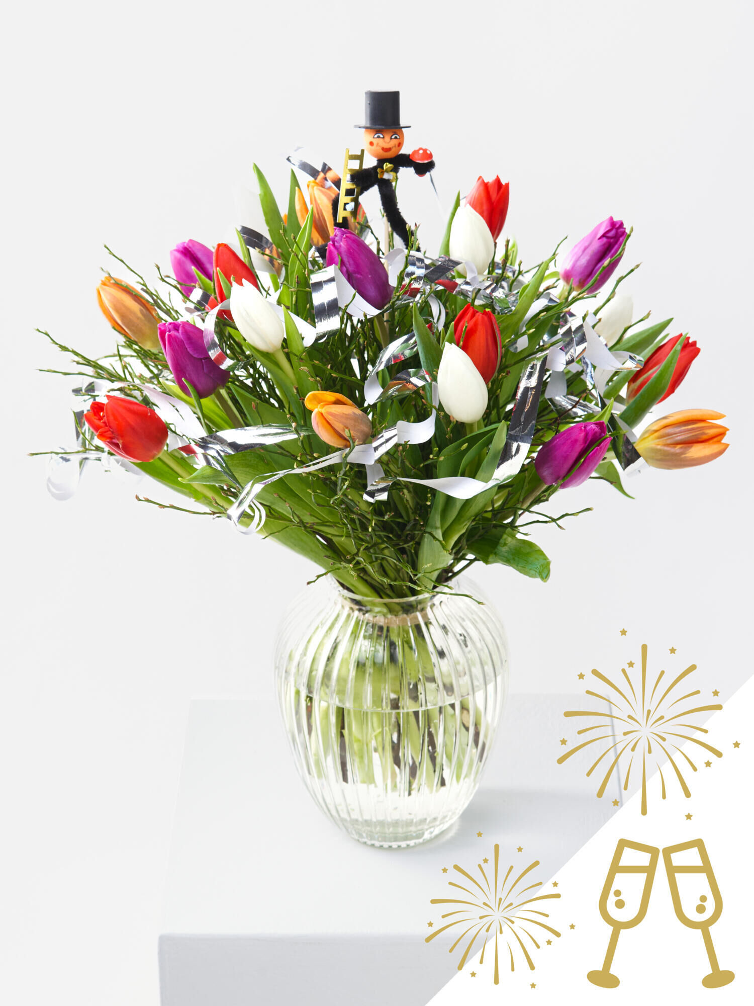 Blühendes Feuerwerk - Hauptblüte: Tulpen - Hauptfarbe: Bunt