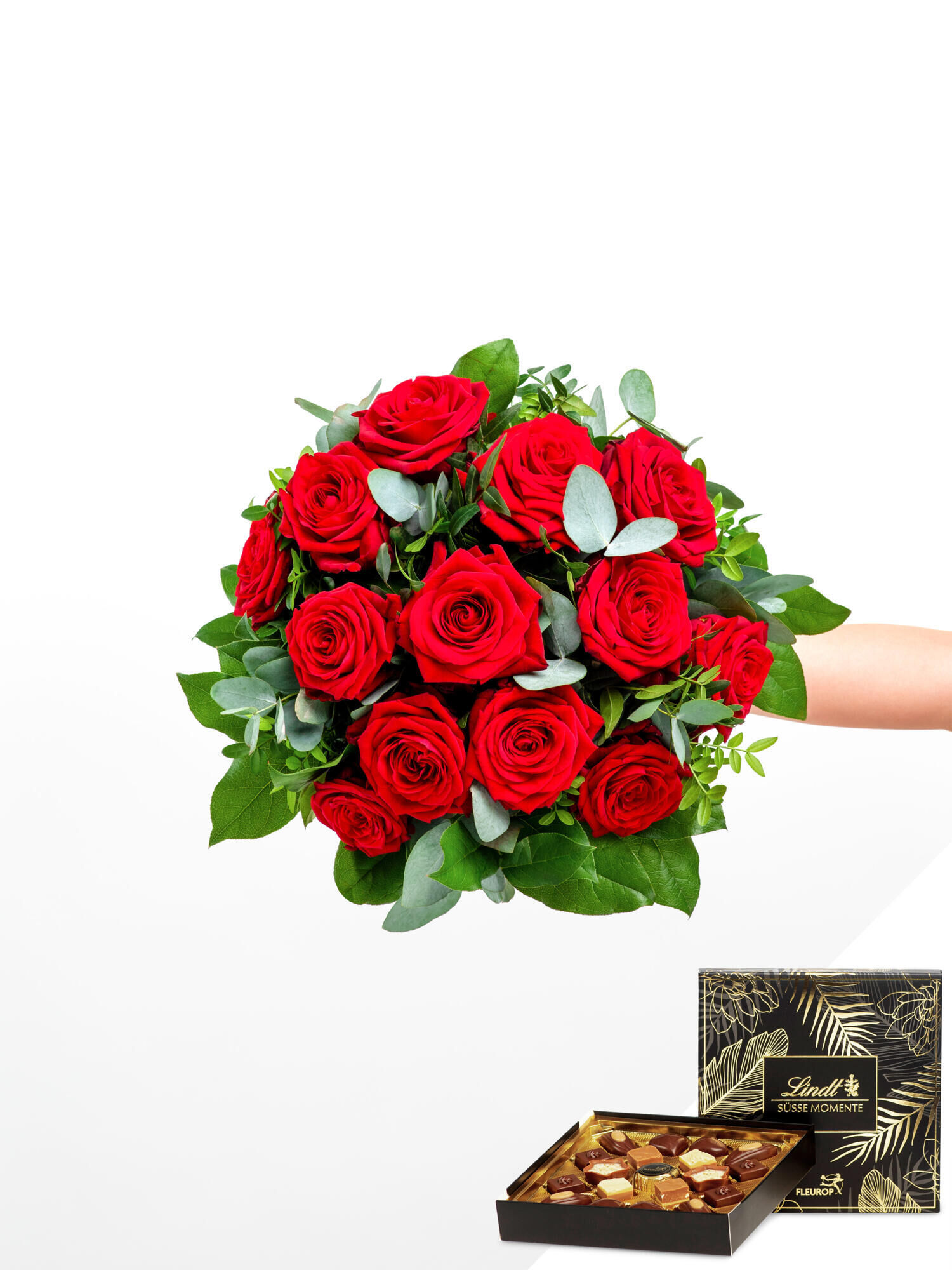 Zarte Versuchung - Hauptblüte: Rosen - Hauptfarbe: Rot