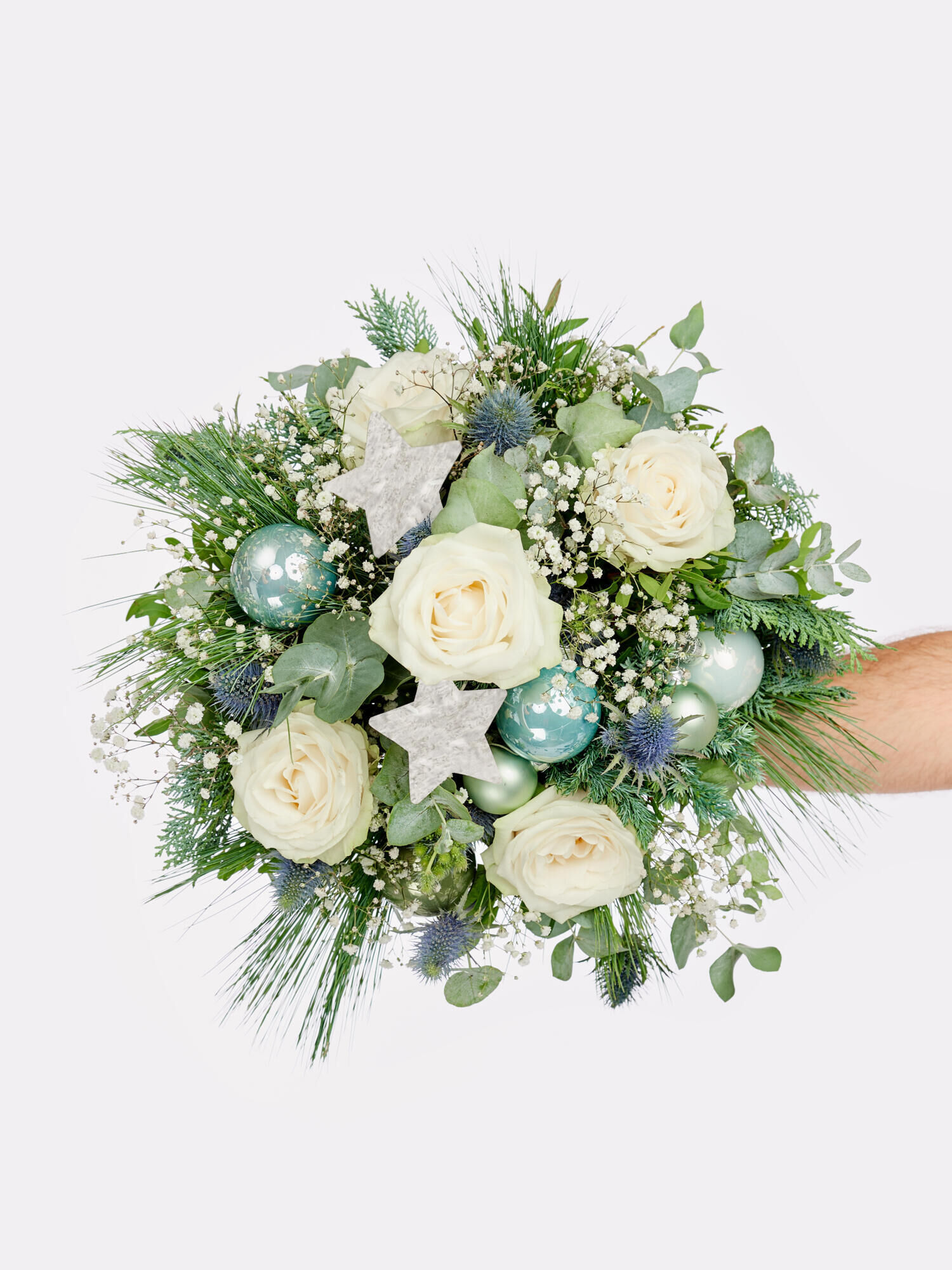 Blue Moon - Main Colors: BLUE, GREEN, WHITE - Main Flowers: ROSES