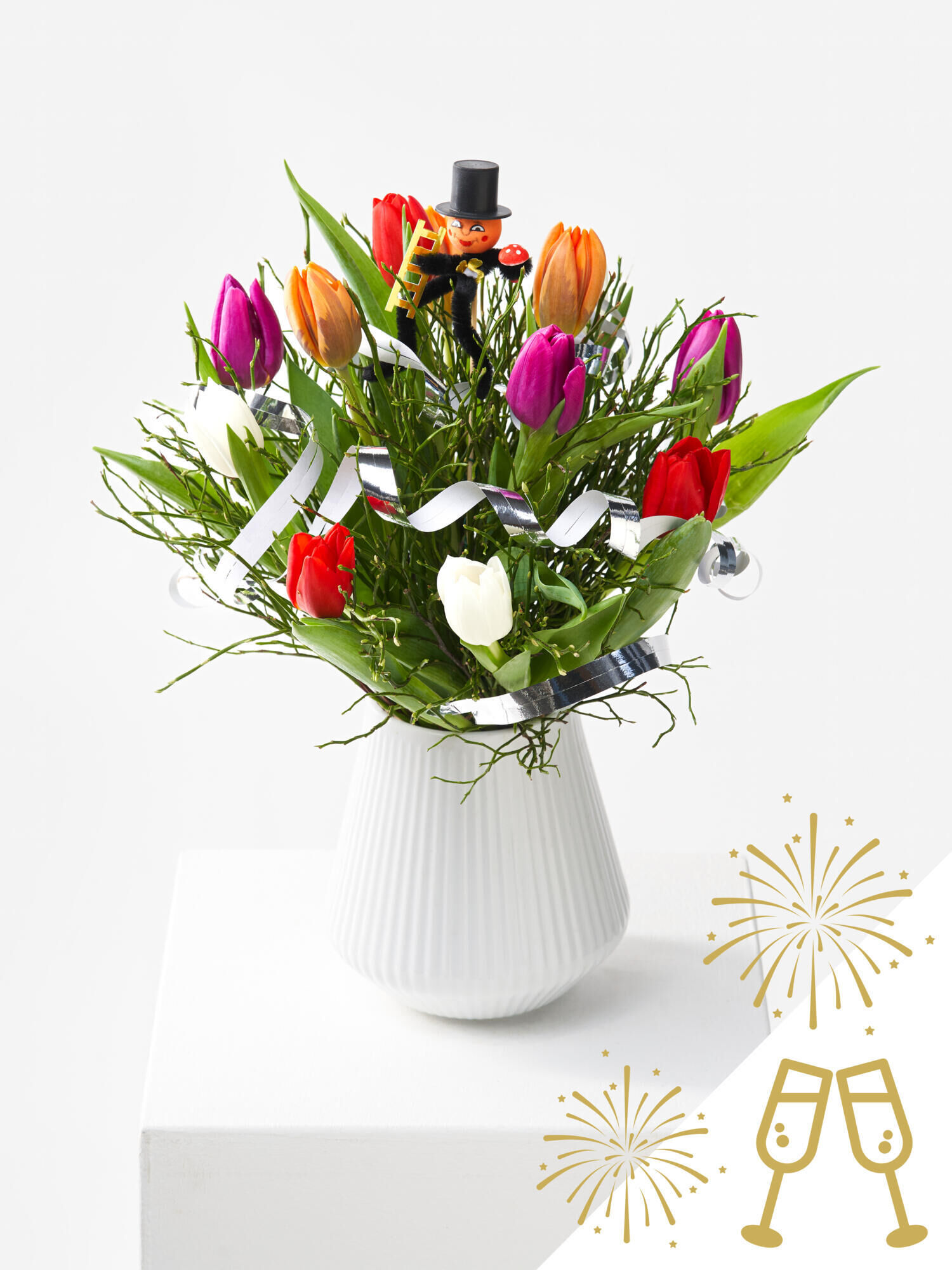 Blühendes Feuerwerk - Hauptblüte: Tulpen - Hauptfarbe: Bunt