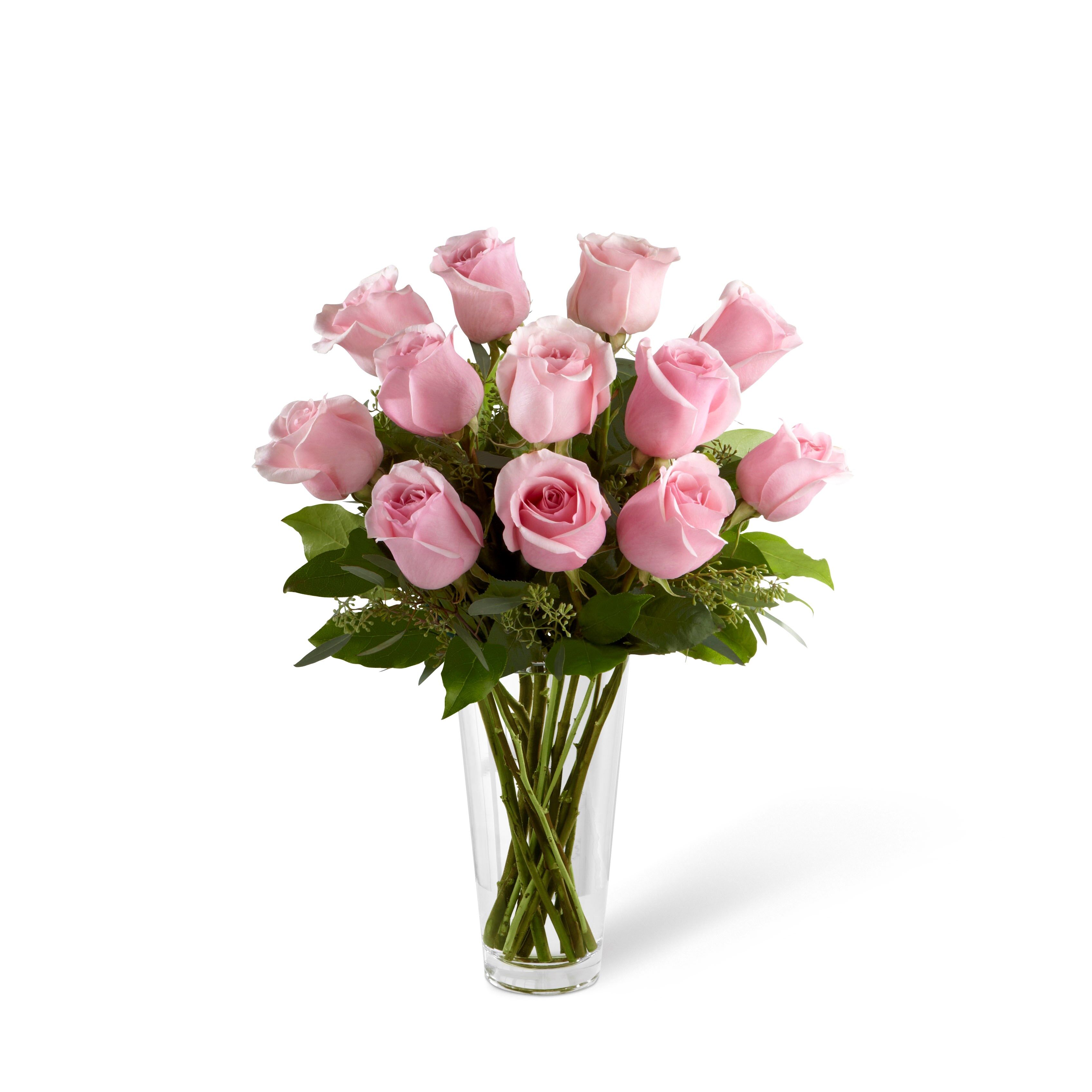 Long Stem Pink Rose Bouquet
