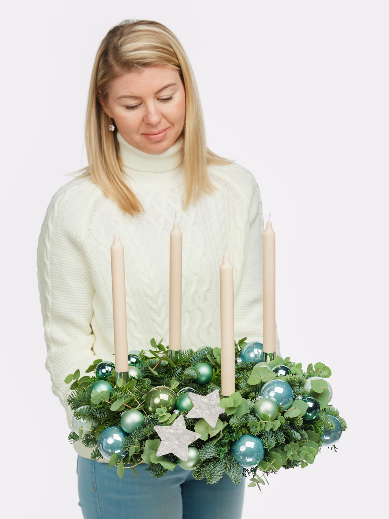 Wintertannenwald - Hauptfarbe: Weiß