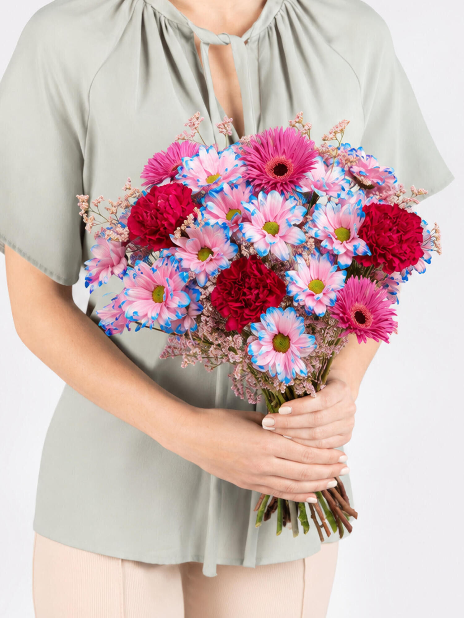 Dopamin Crush - Hauptblüte: Chrysanthemen, Germini, Nelken - Hauptfarbe: Pink, Violett