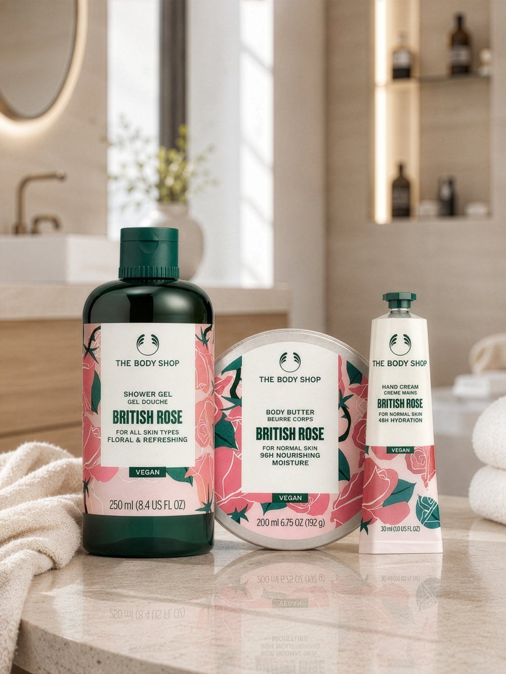 The Body Shop "British Rose" Pflegeprodukte