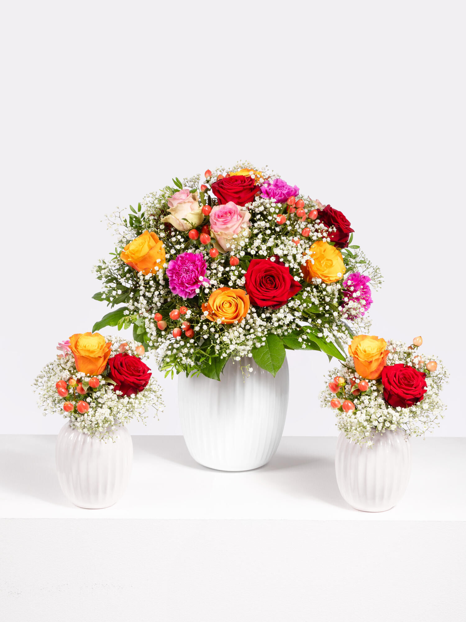 Happy Twins - Hauptblüte: Nelken, Rosen - Hauptfarbe: Bunt