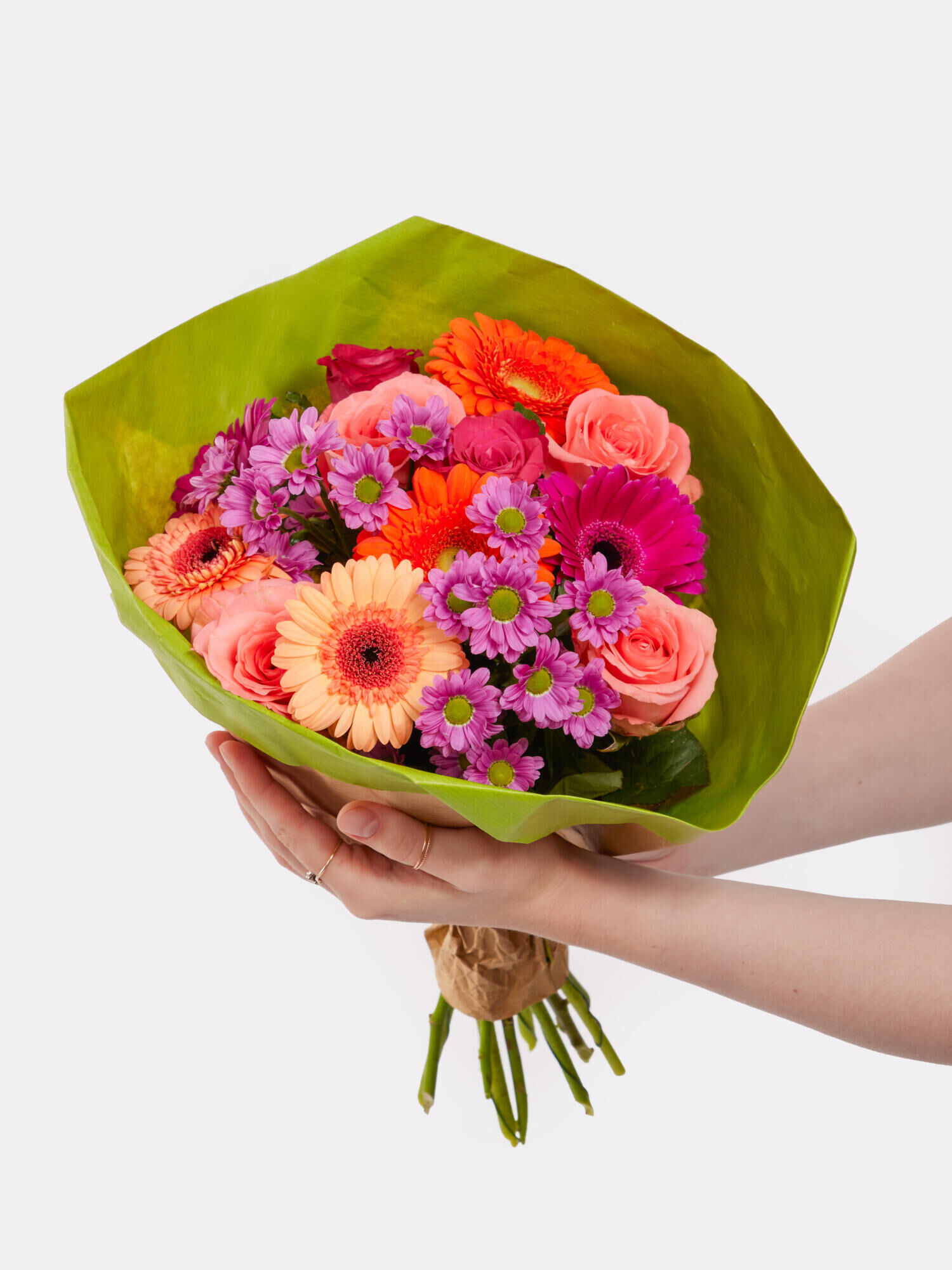 Happy Colours - Main Colors: PURPLE, ROSE - Main Flowers: GERBERA, ROSES