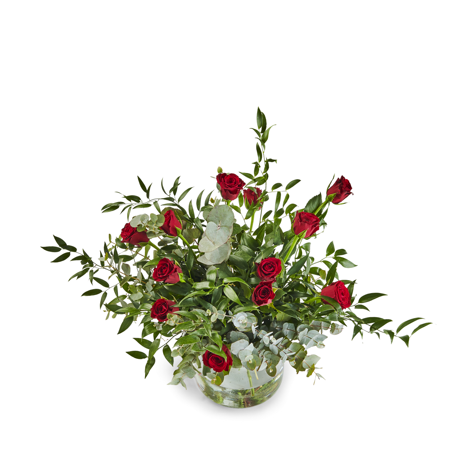 Bouquet with 12 red roses