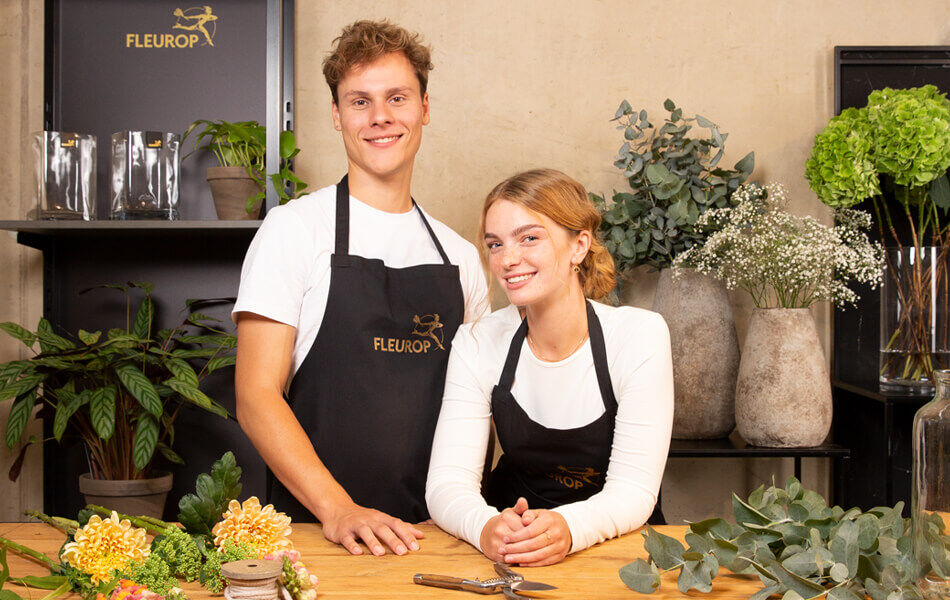 Floristen im Geschäft