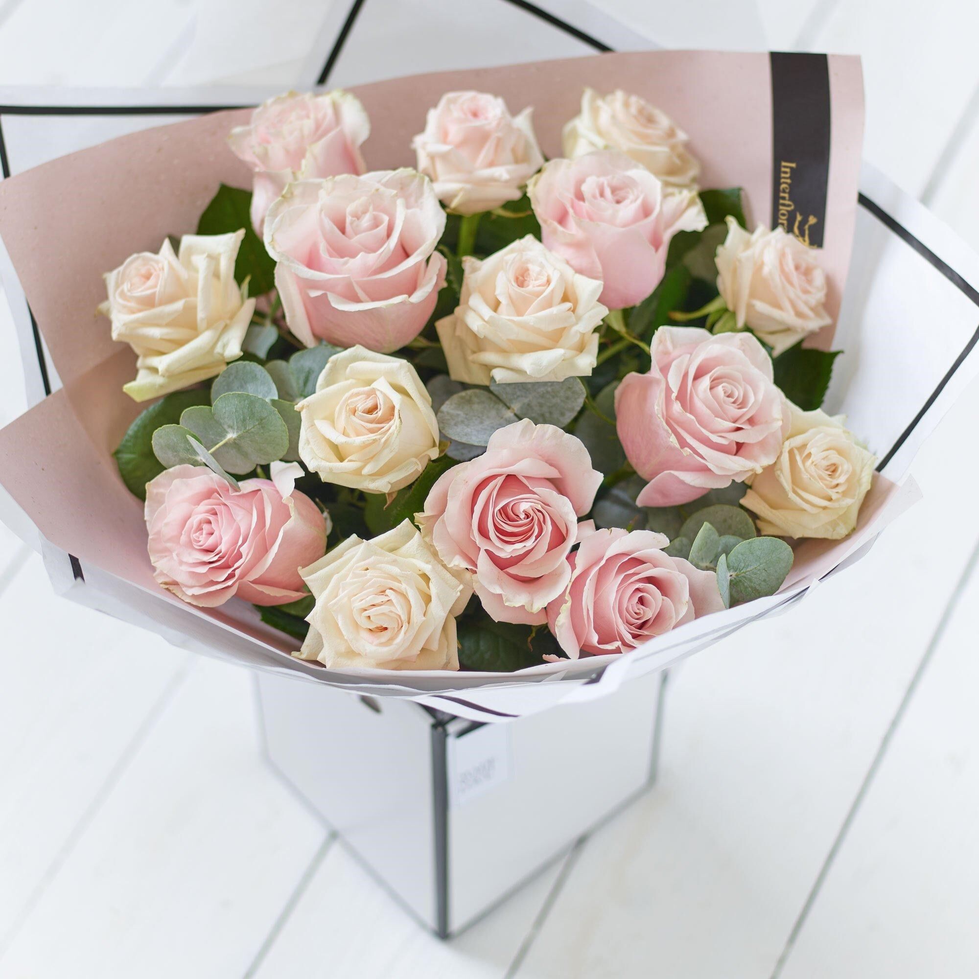 Beautifully Simple Pink Rose Bouquet.