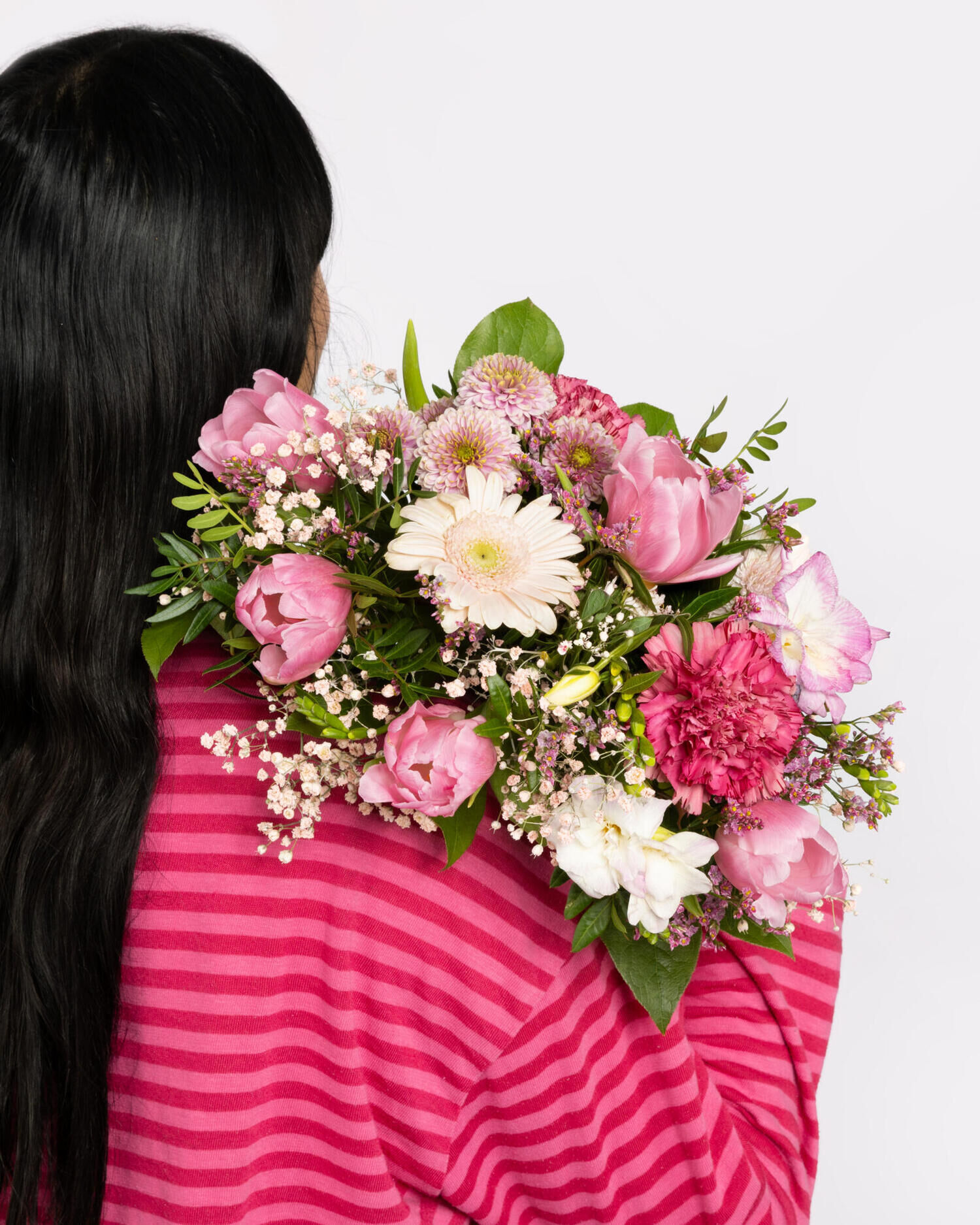 Sweet as Candy - Hauptblüte: Freesien, Germini, Nelken, Tulpen - Hauptfarbe: Rosa