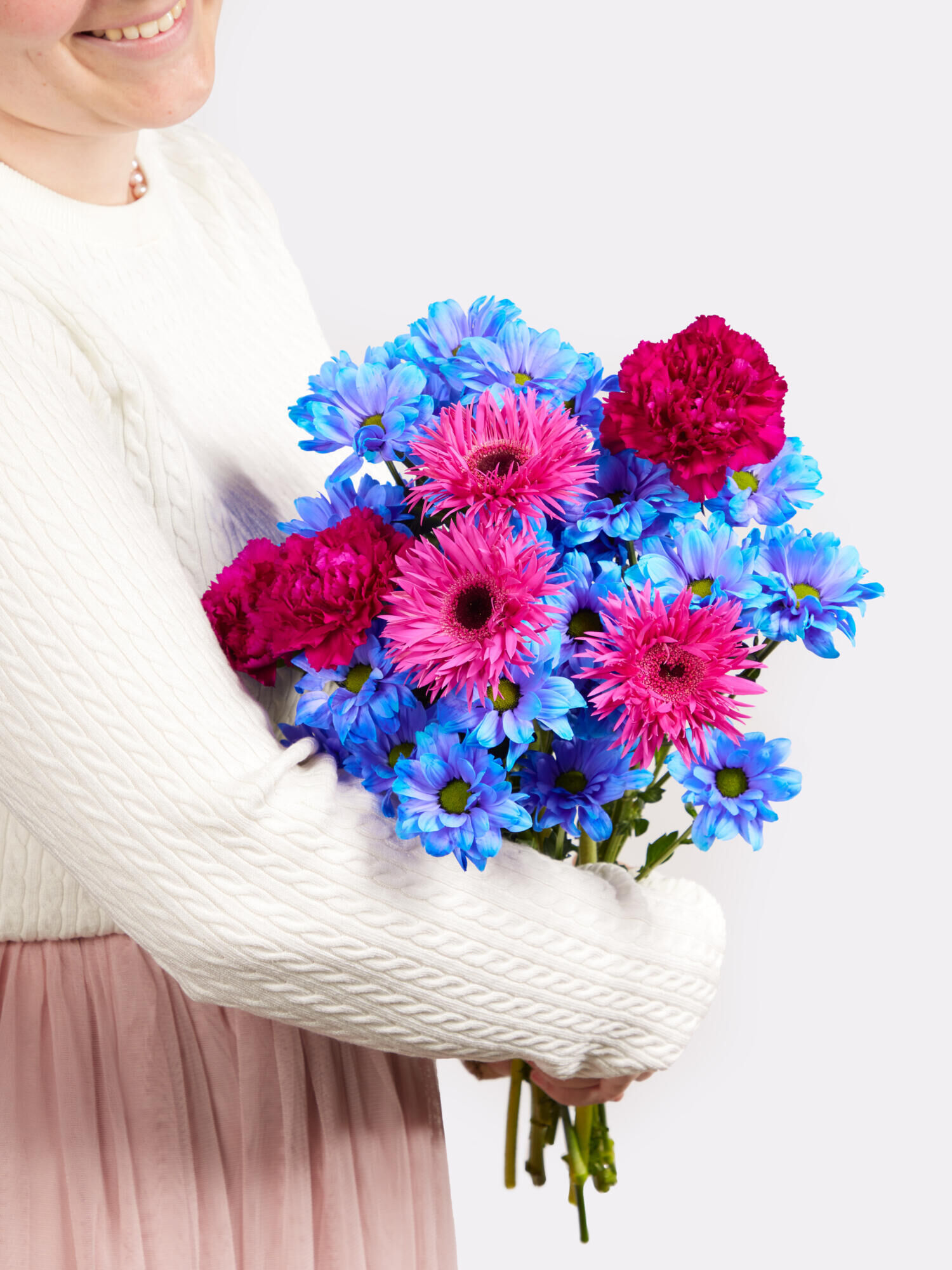 Dopamin Crush - Hauptblüte: Chrysanthemen, Germini, Nelken - Hauptfarbe: Pink, Violett