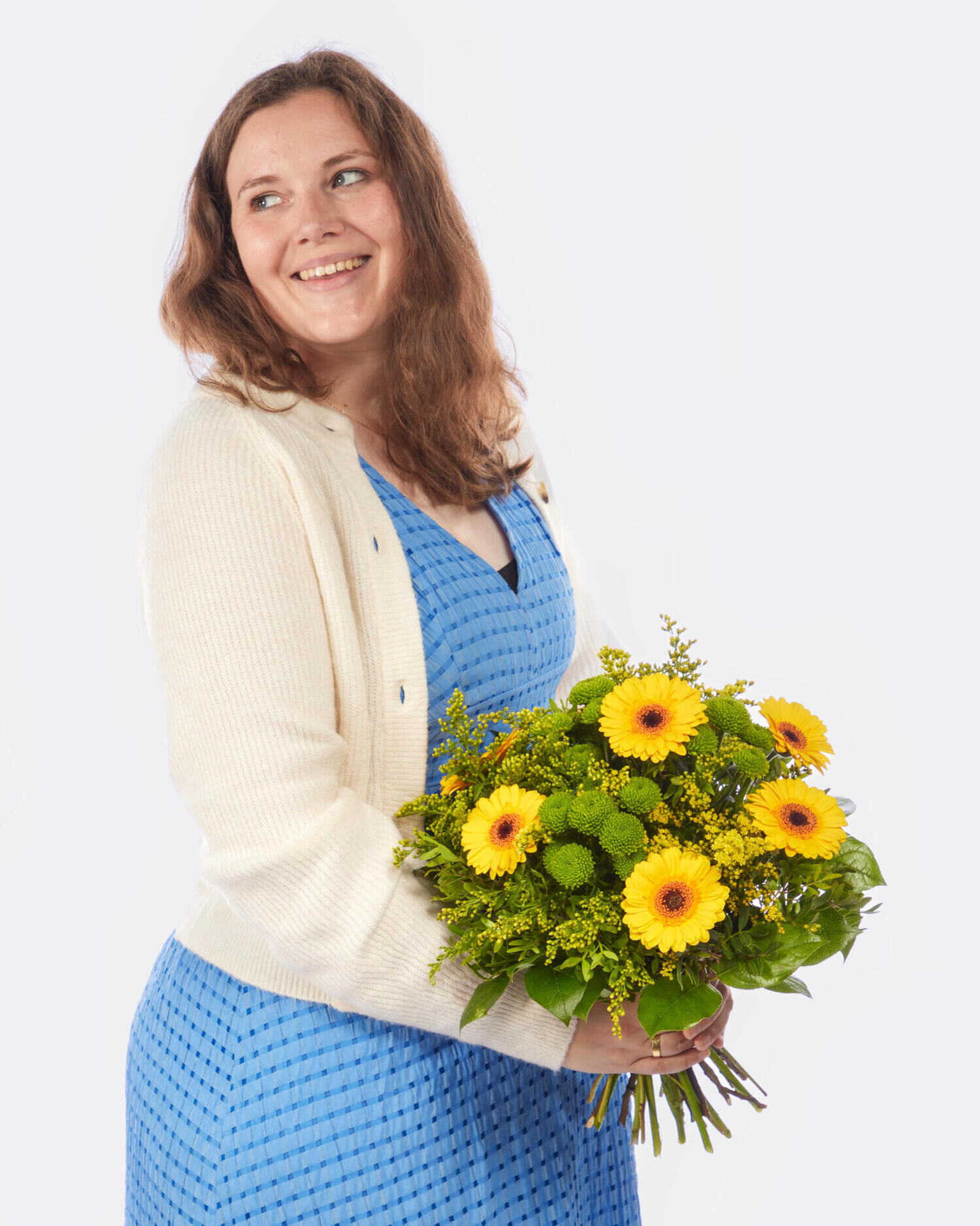 Strauß der Woche - Hauptblüte: Chrysanthemen, Germini - Hauptfarbe: Gelb