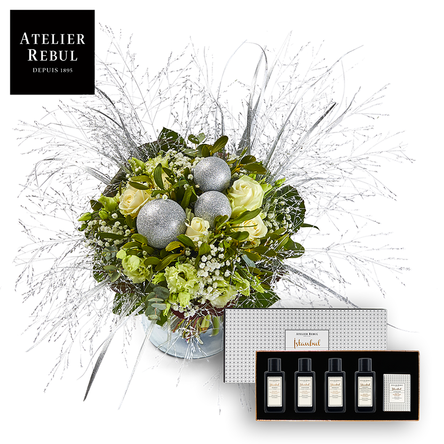 White Christmas bouquet Atelier Rebul TM