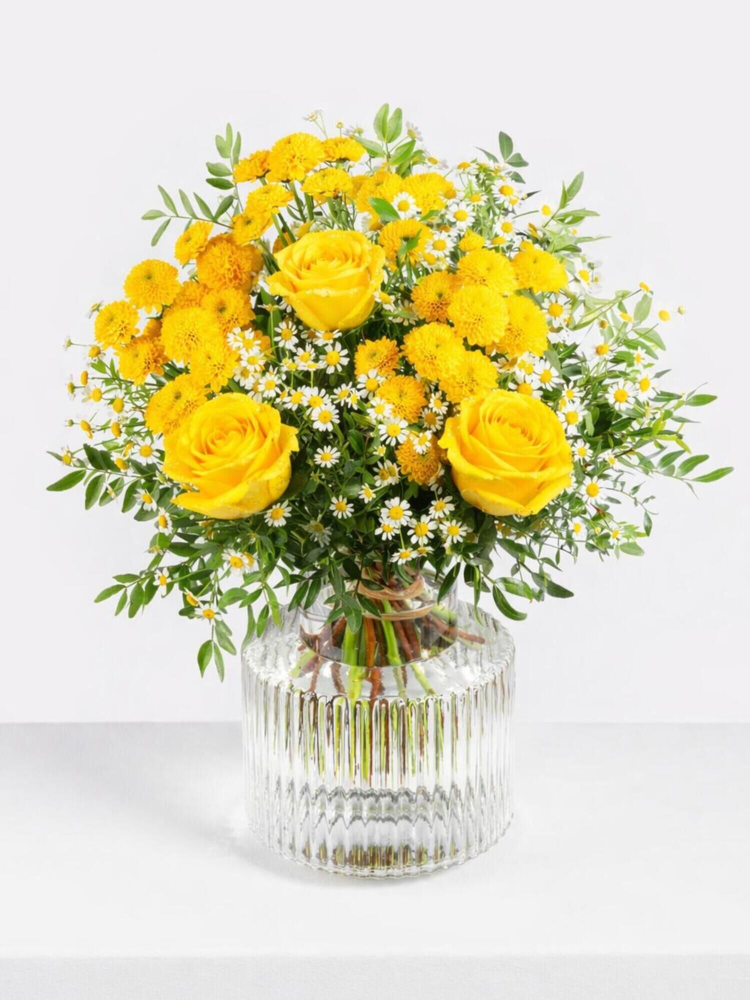 Strauß der Woche - Hauptblüte: Rosen - Hauptfarbe: Gelb