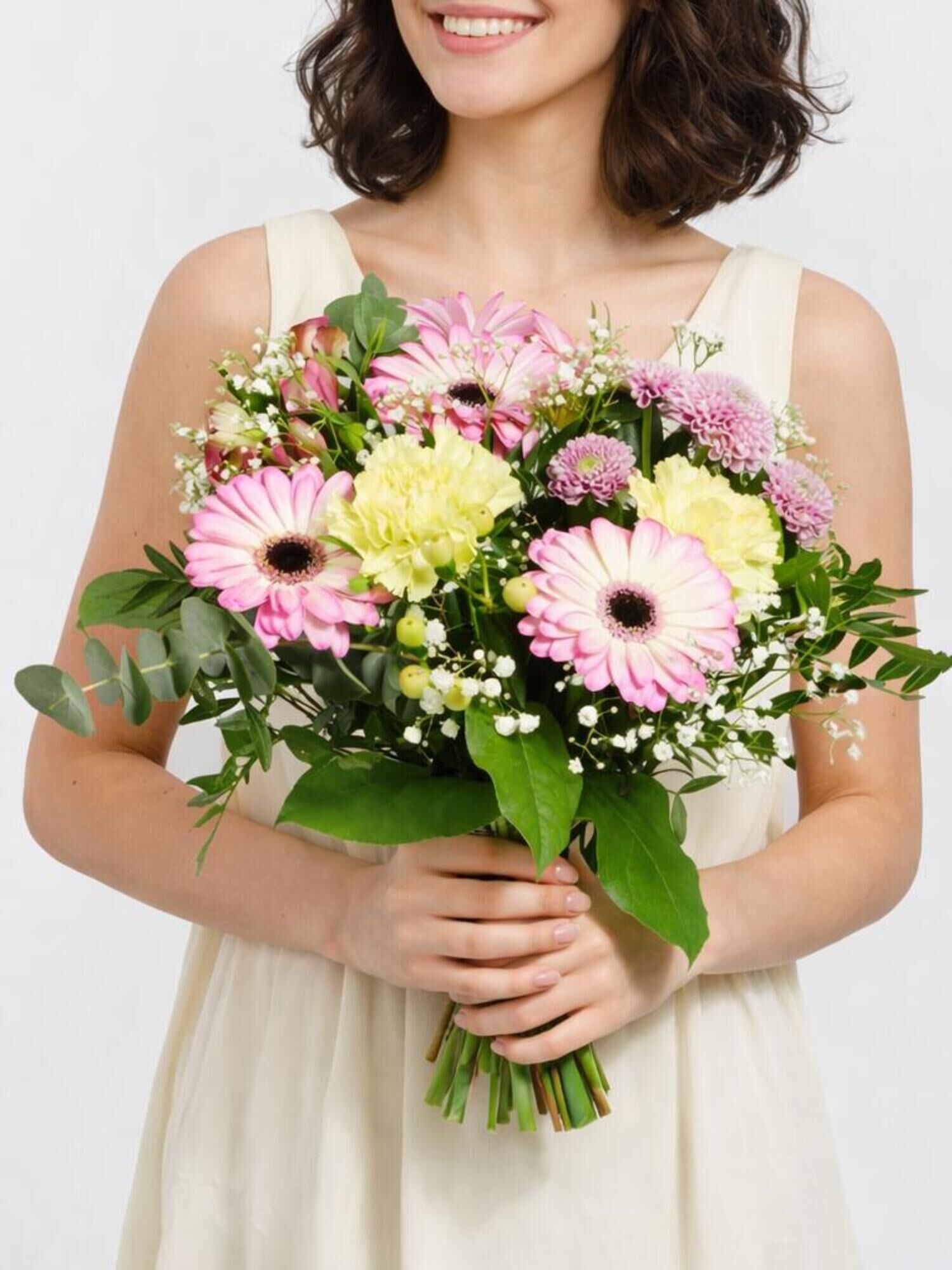 For Mom - Main Colors: ROSE - Main Flowers: GERBERA, ROSES