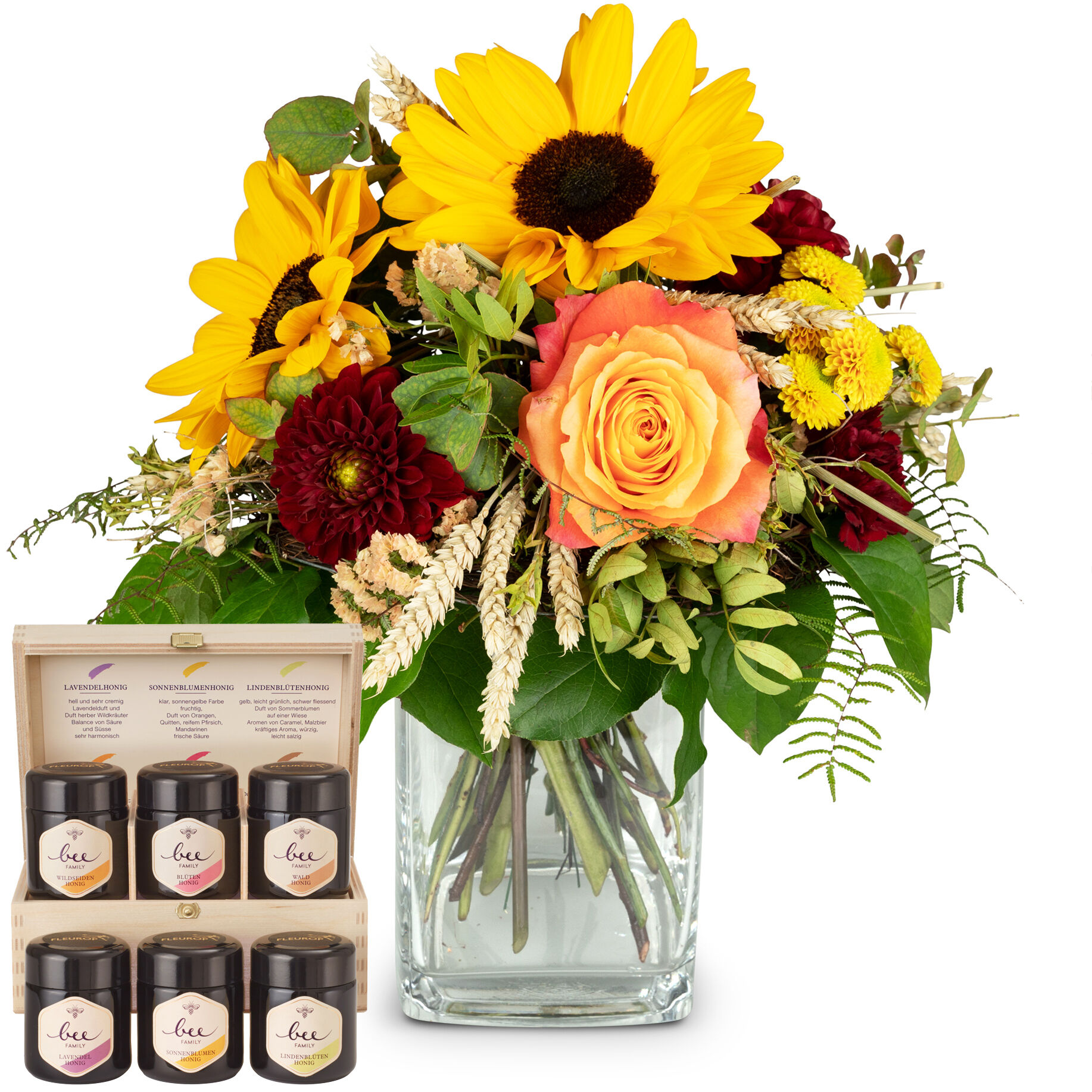 Top of Summer with Bee-Family honey gift set