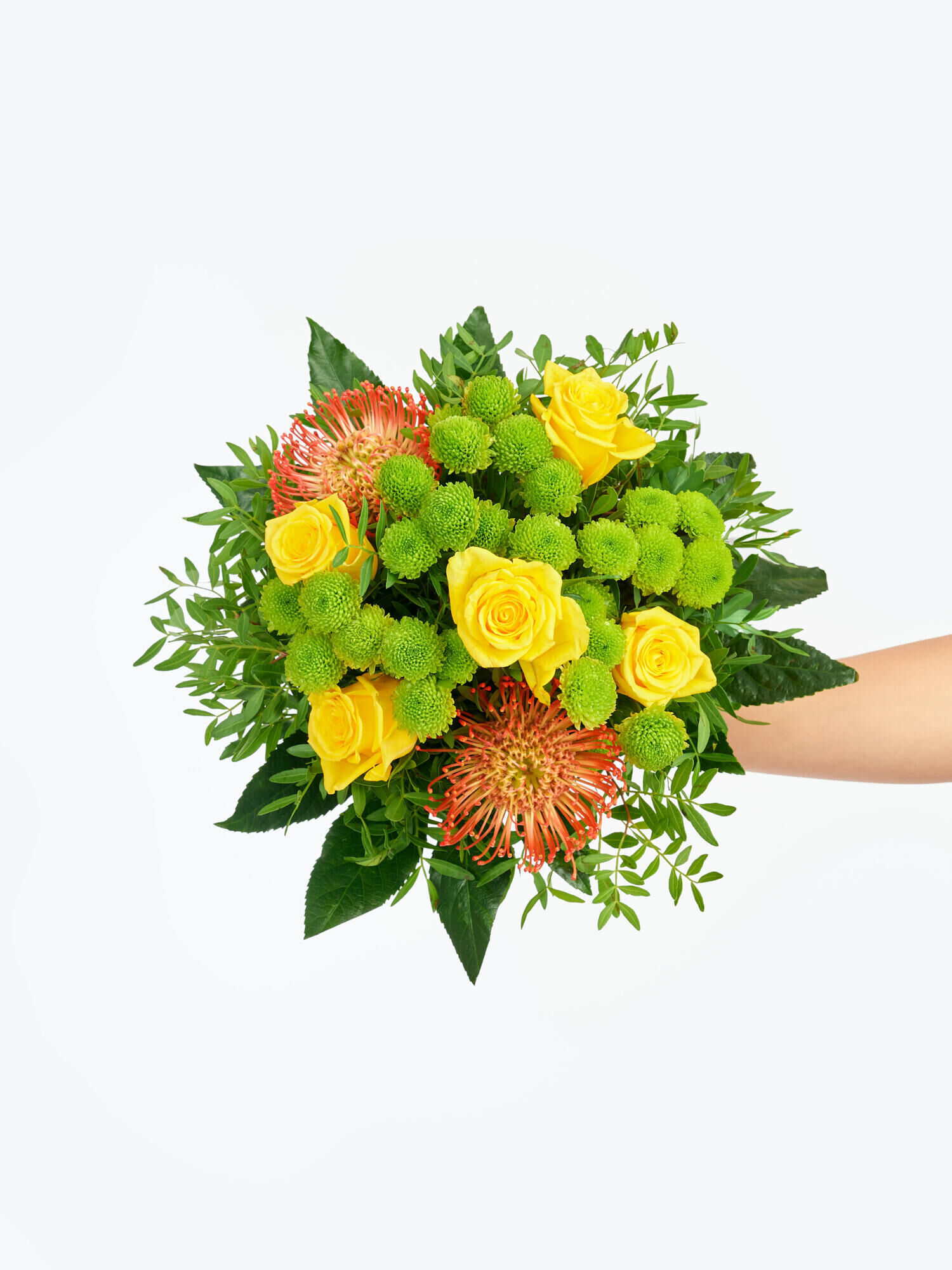 Strauß der Woche - Hauptblüte: Rosen - Hauptfarbe: Gelb, Orange