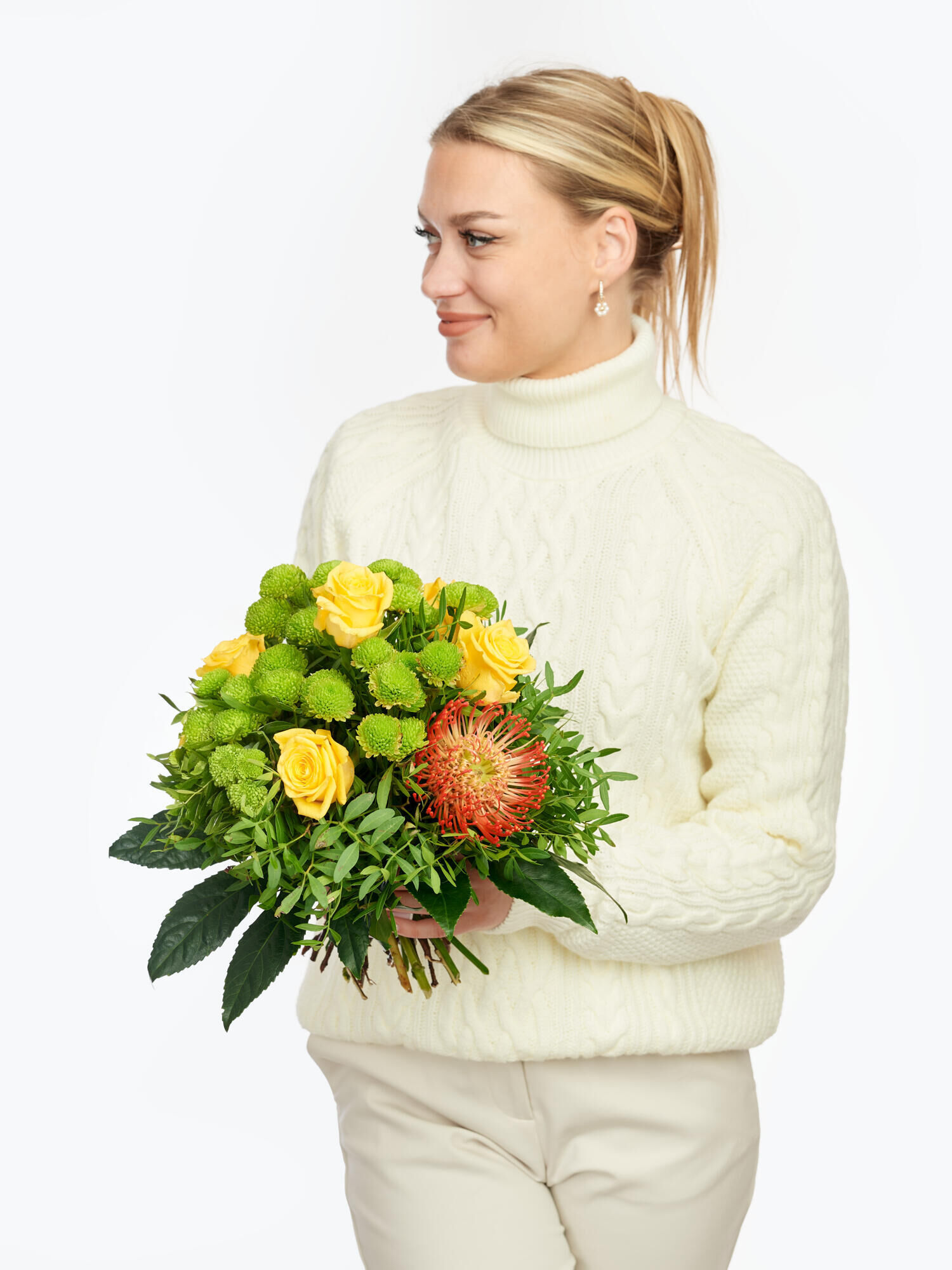Strauß der Woche - Hauptblüte: Rosen - Hauptfarbe: Gelb, Orange