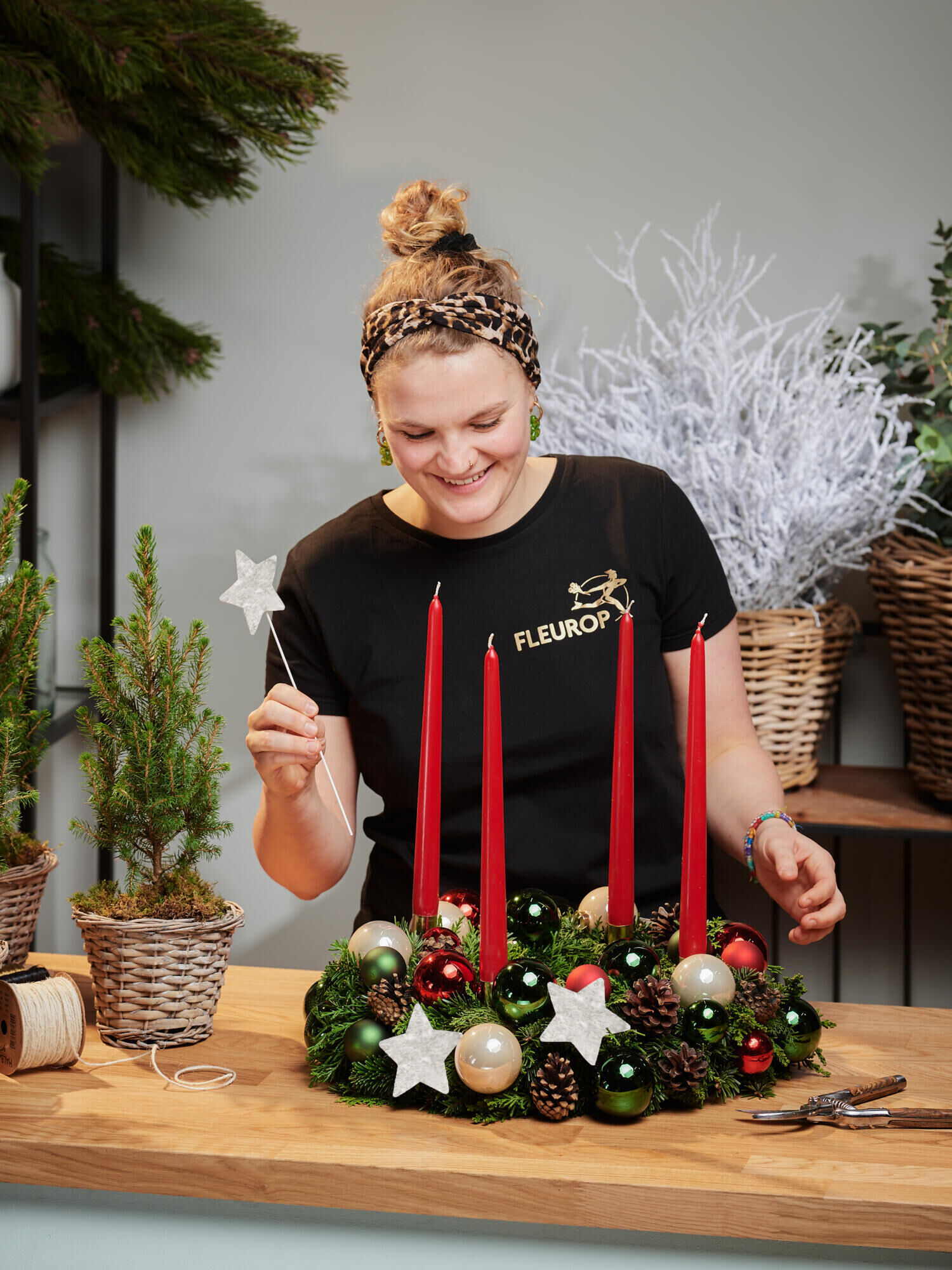 Schottische Weihnacht - Hauptfarbe: Rot