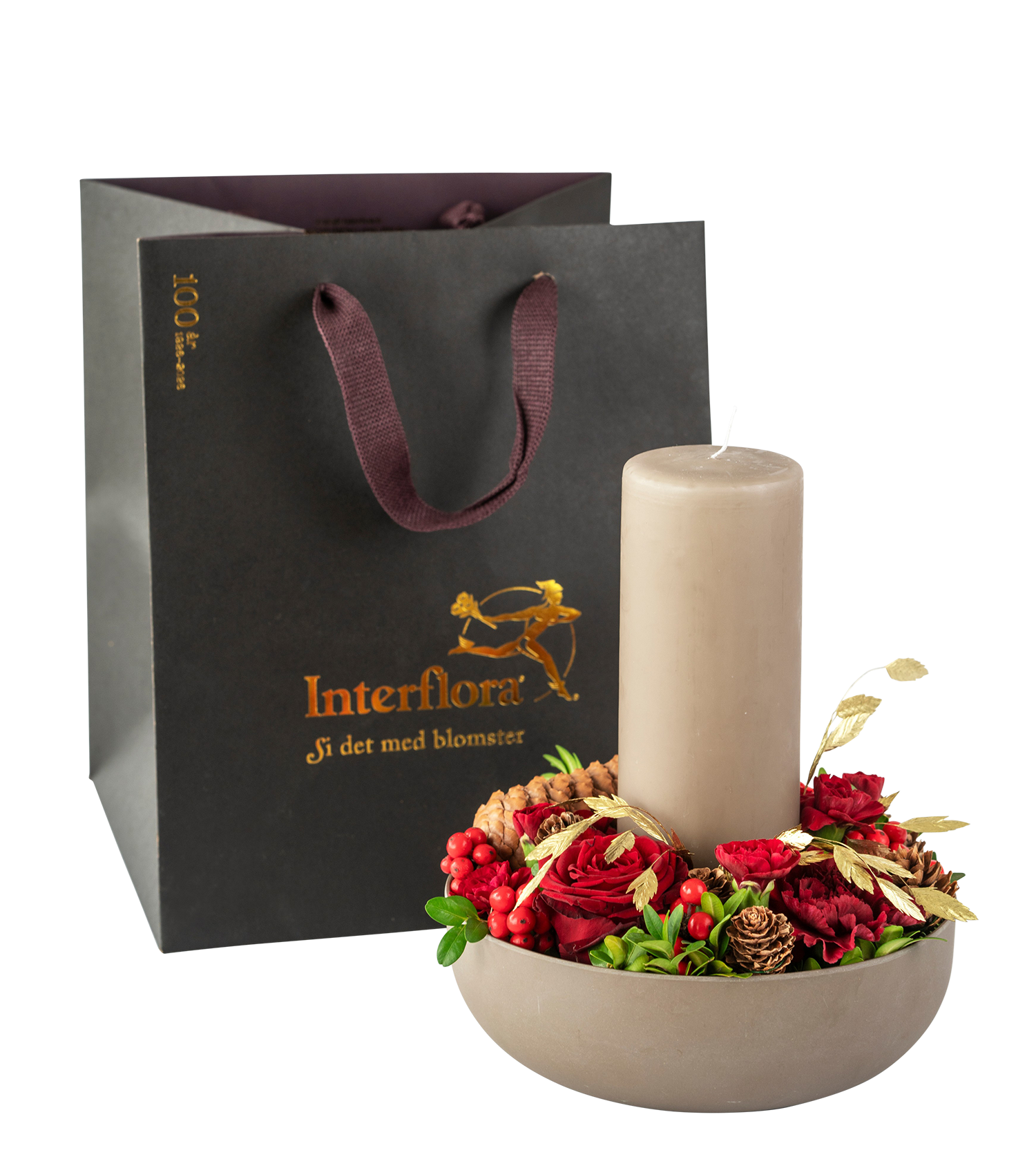 Cozy Christmas Candle Red 910527