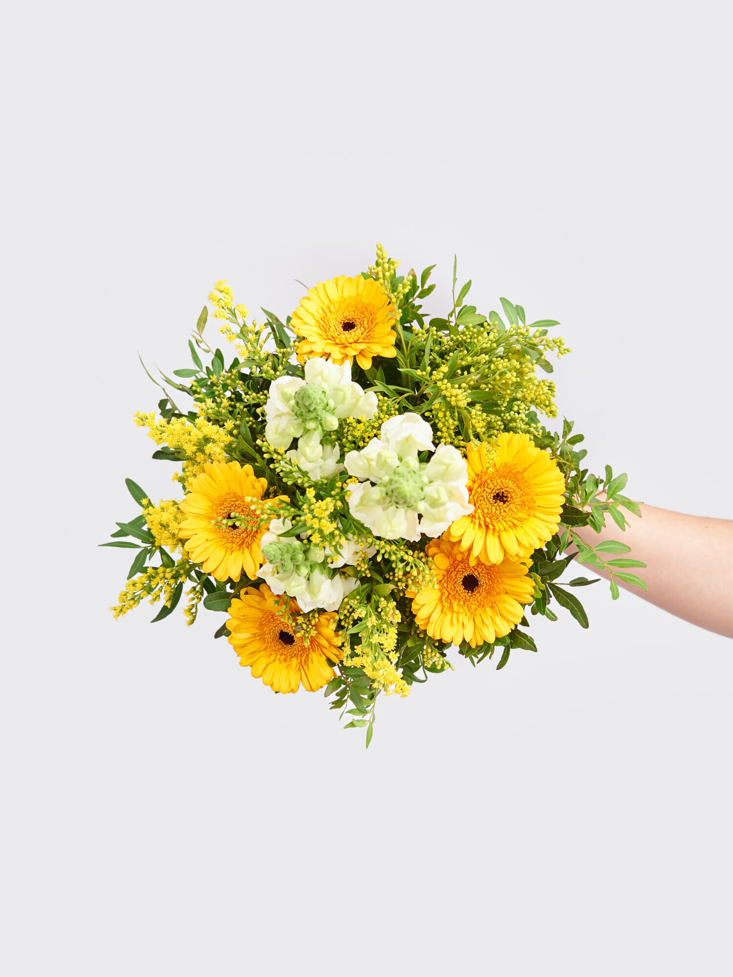 Strauß der Woche - Hauptblüte: Germini - Hauptfarbe: Gelb