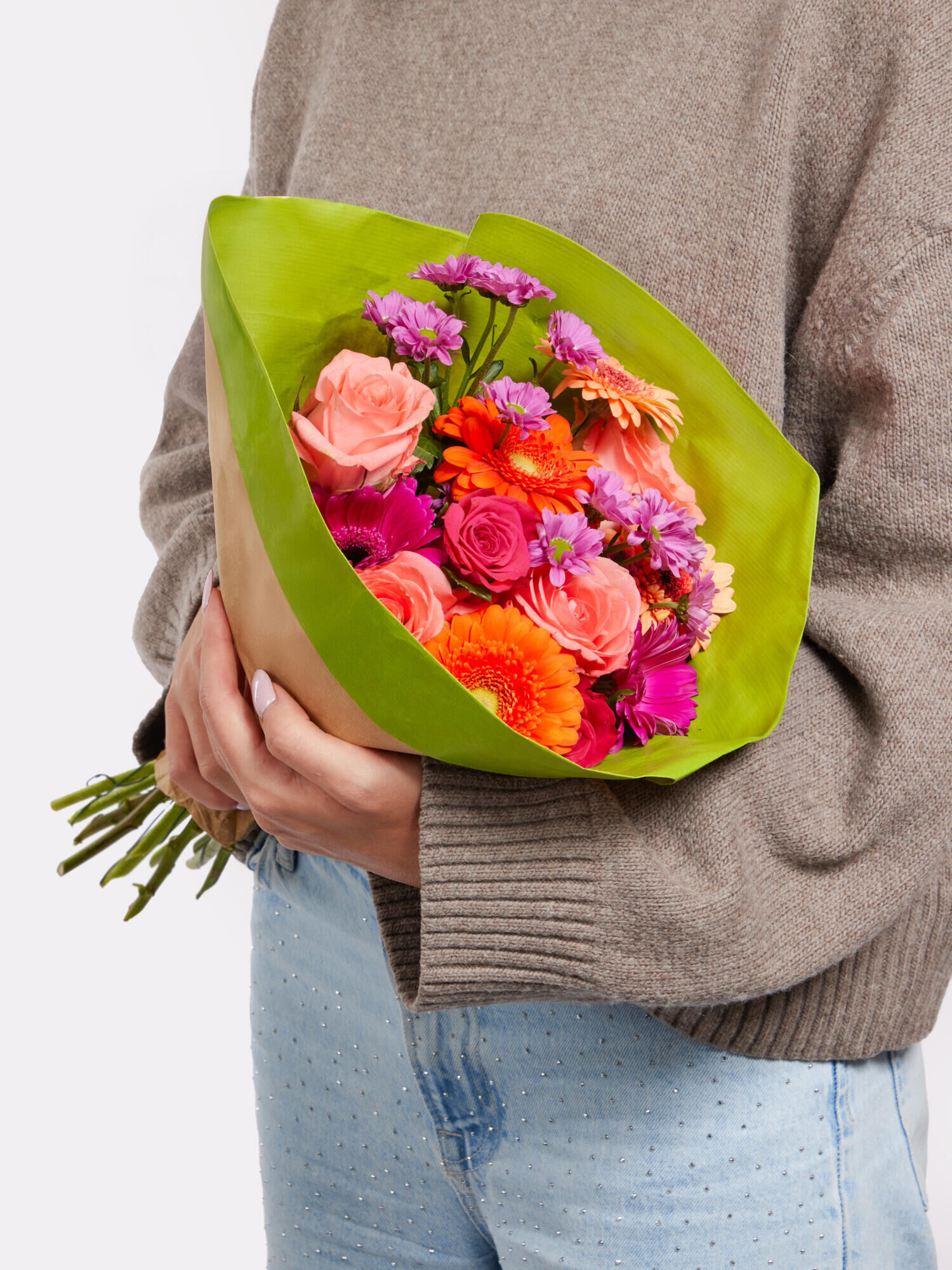 Happy Colours - Main Colors: PURPLE, ROSE - Main Flowers: GERBERA, ROSES