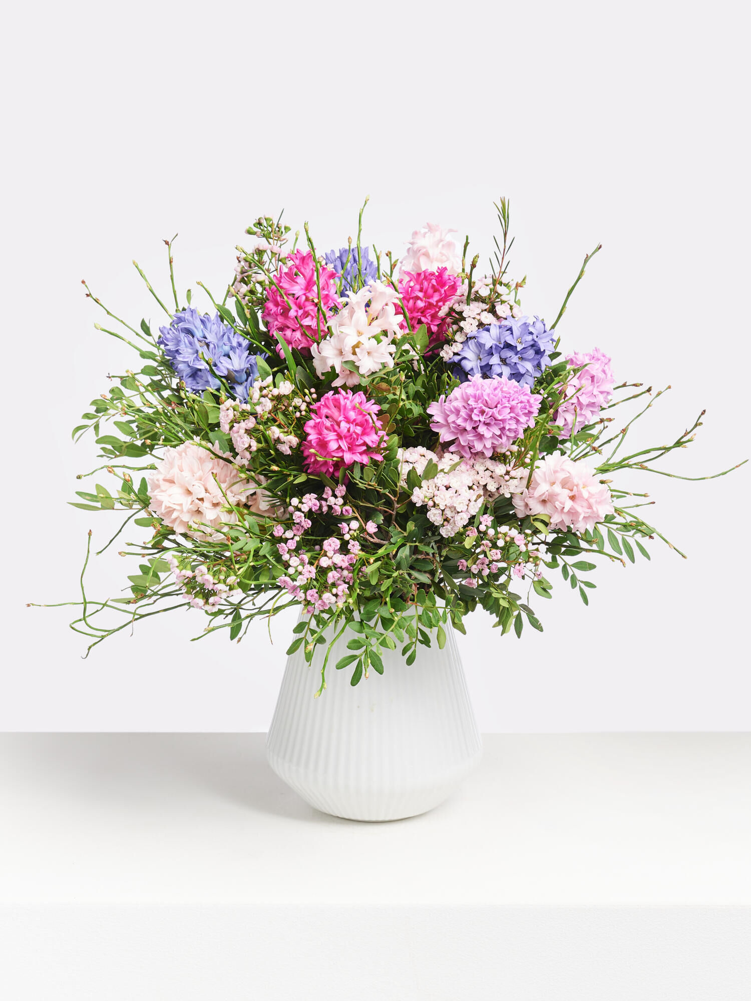 Duftmomente - Hauptblüte: Hyazinthen - Hauptfarbe: Pink, Rosa, Violett