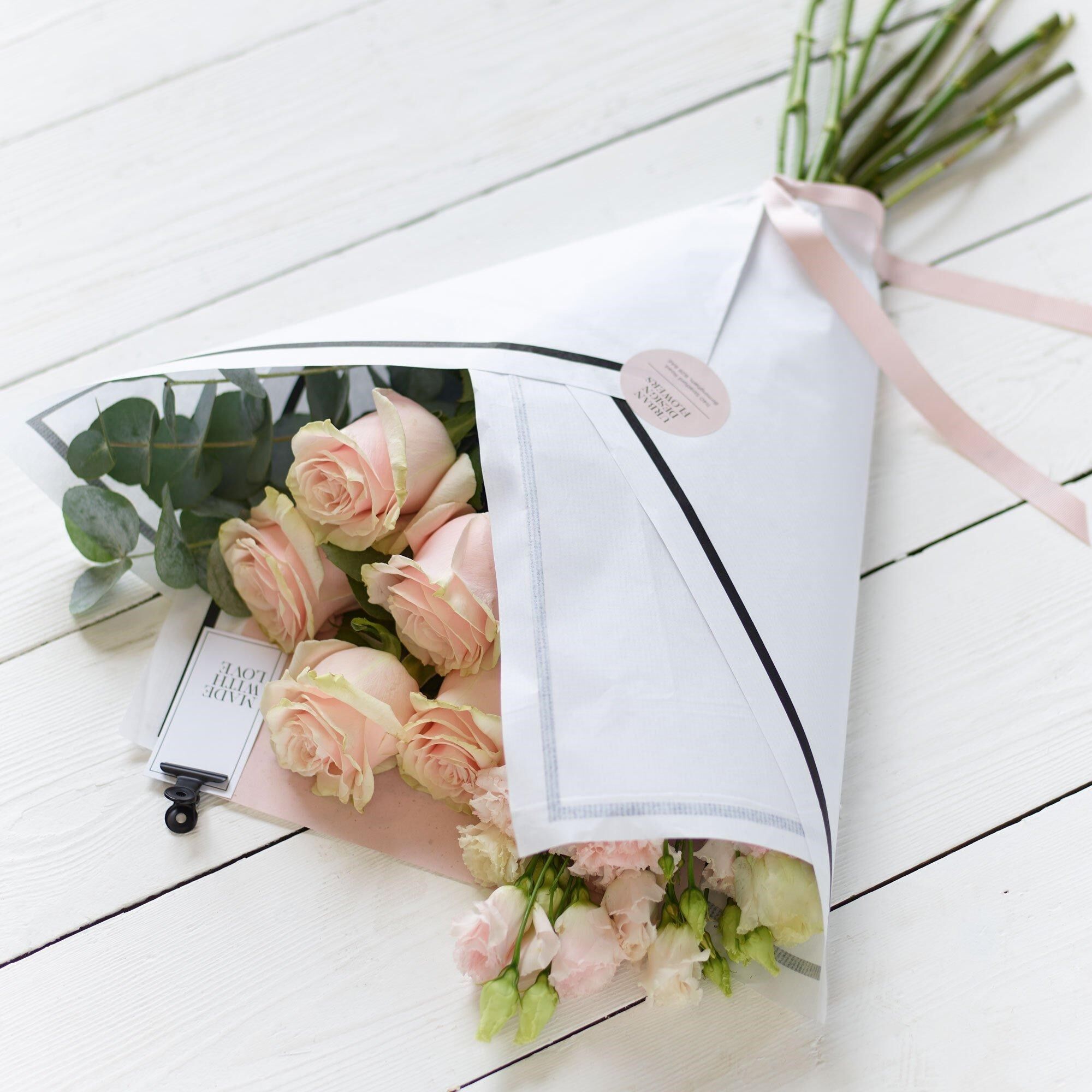 Beautifully Simple Pink Flower Wrap.