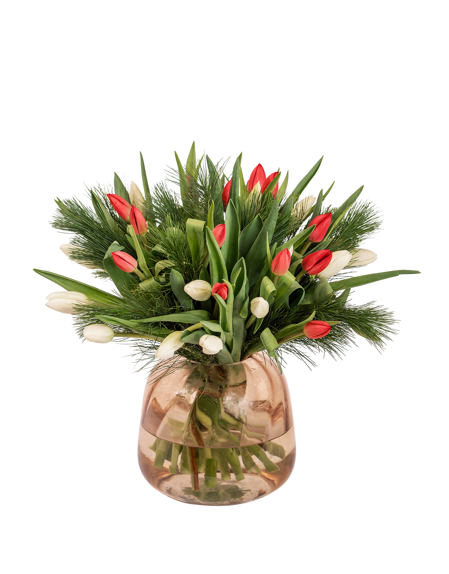 Christmas Tulips with Pine Large 920001