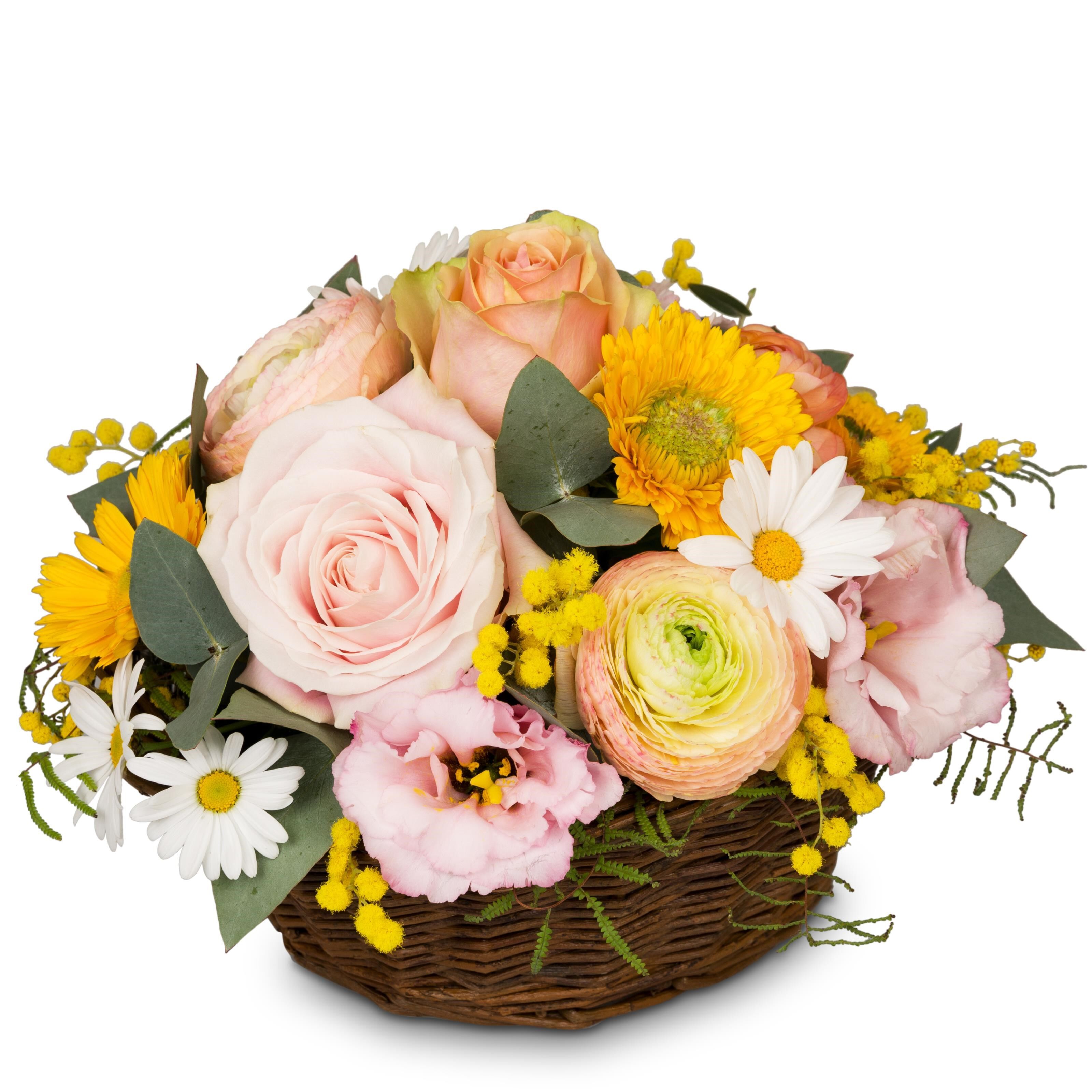 Cutflower Arrangement Cheerful Spring Meadow