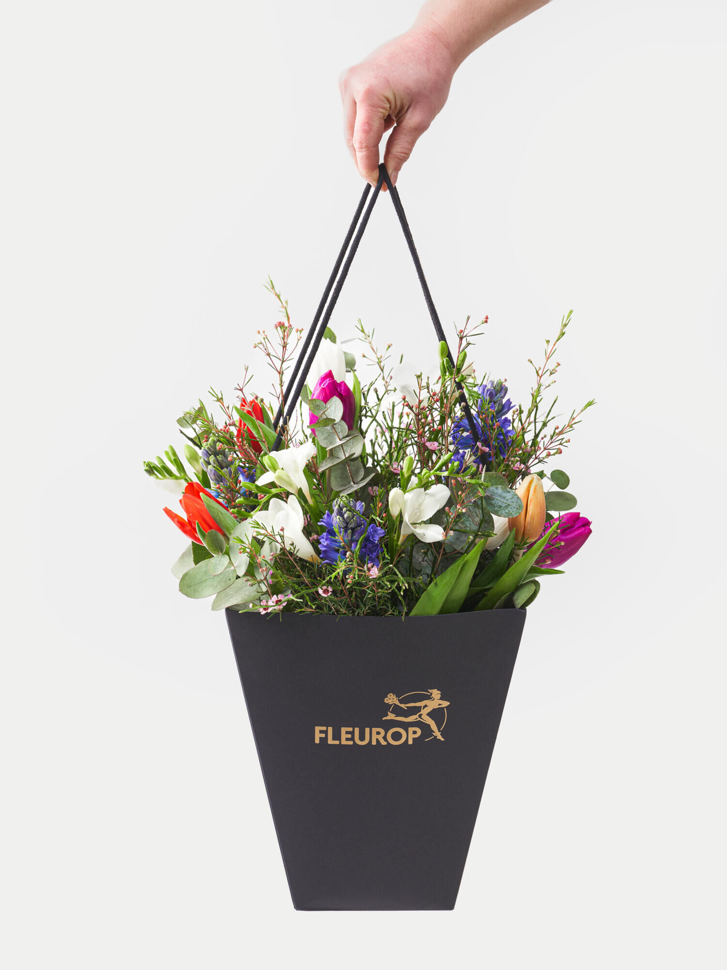 Blumiges Erwachen - Hauptblüte: Freesien, Hyazinthen, Tulpen - Hauptfarbe: Bunt