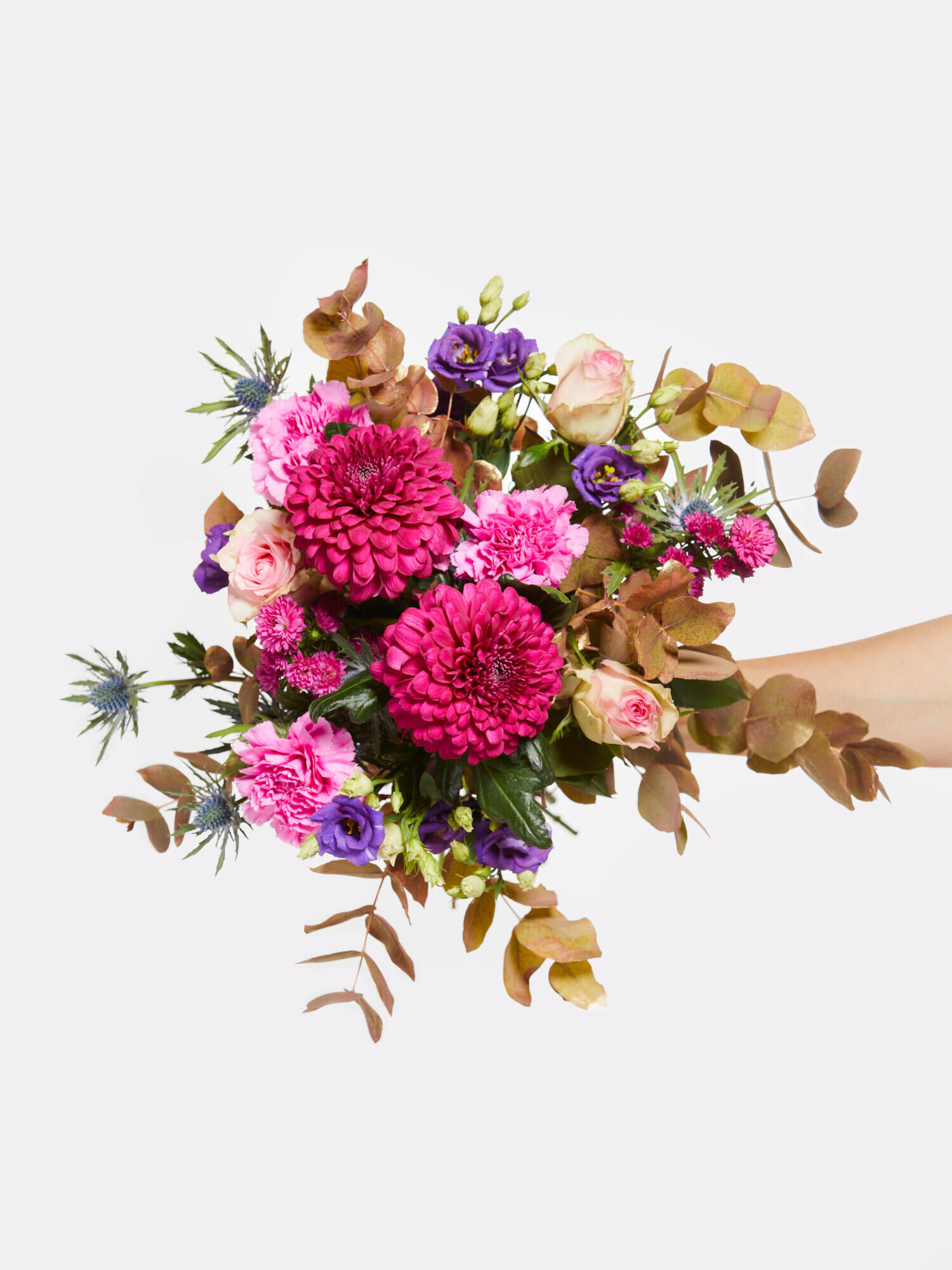 Vivid Violet - Main Colors: BLUE, PINK, PURPLE - Main Flowers: CARNATIONS, CHRYSANTHEMA, EUSTOMA, ROSES