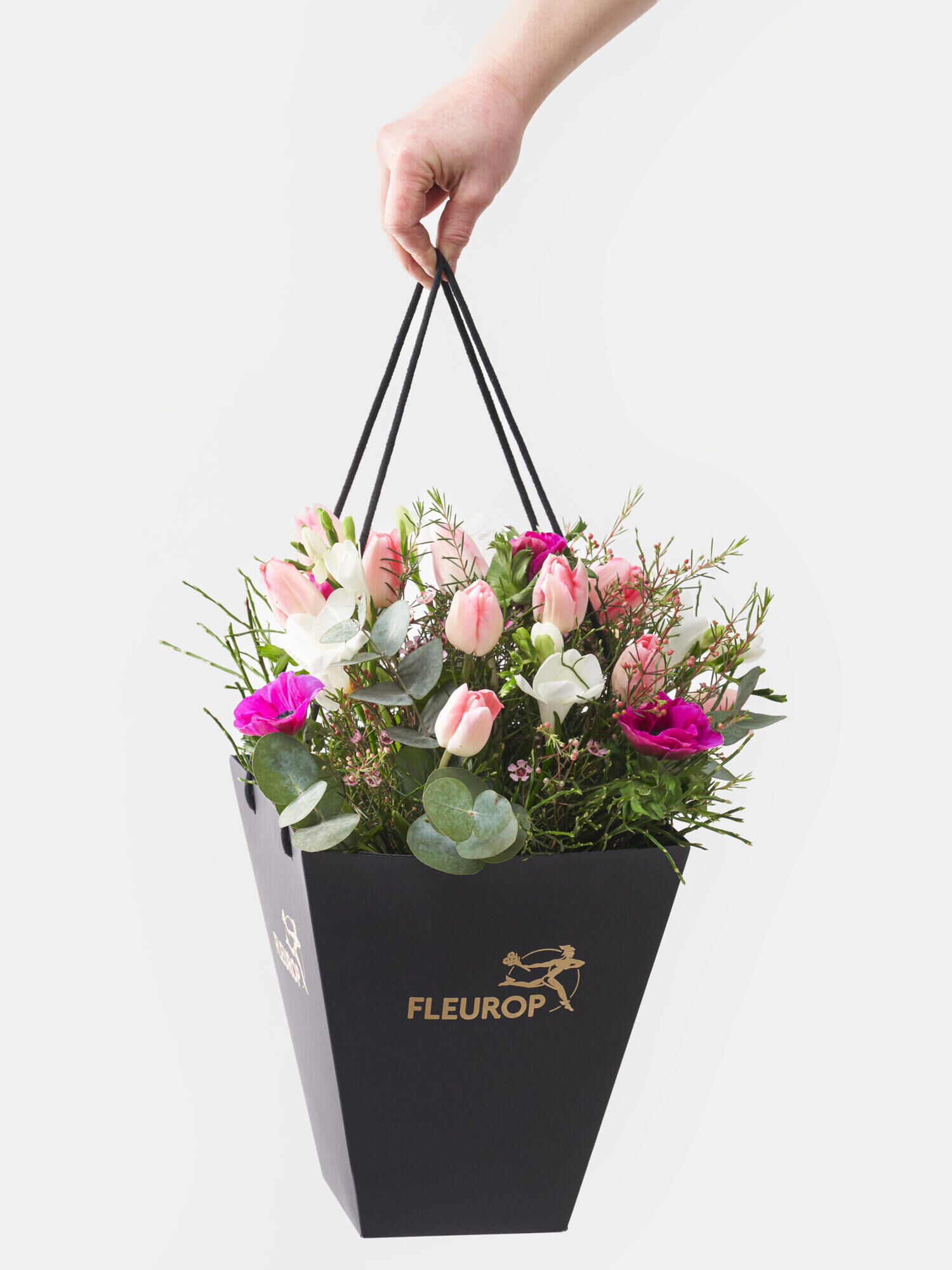 Frühjahrsbote - Hauptblüte: Freesien, Tulpen - Hauptfarbe: Pink, Rosa, Violett