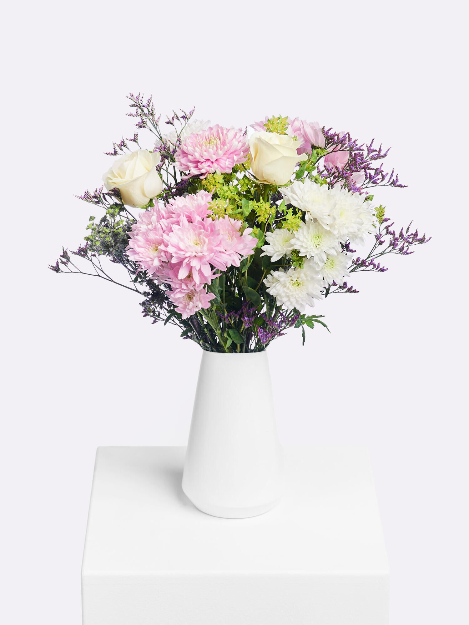 Freudensprünge - Hauptblüte: Chrysanthemen - Hauptfarbe: Rosa