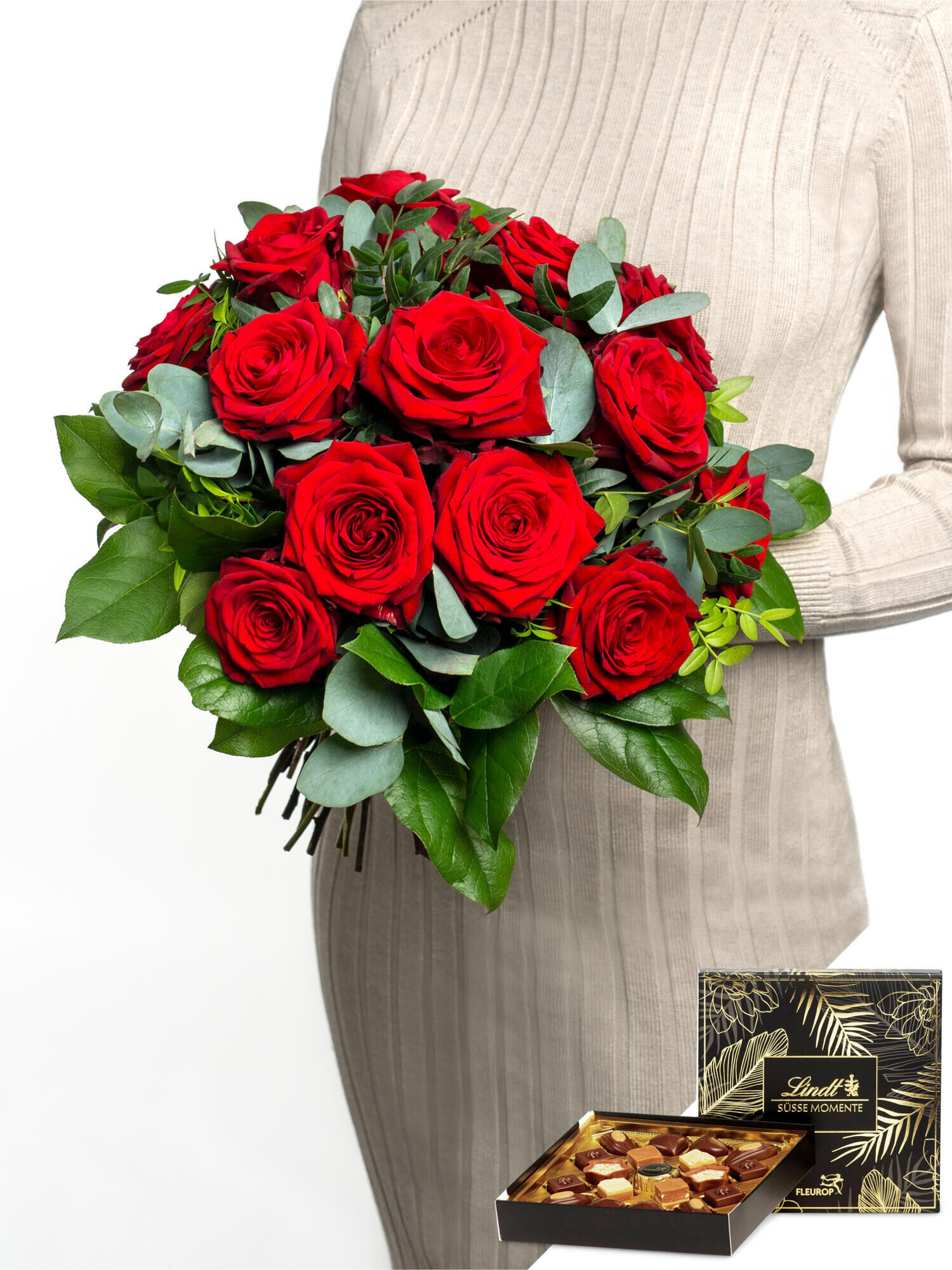 Zarte Versuchung - Hauptblüte: Rosen - Hauptfarbe: Rot